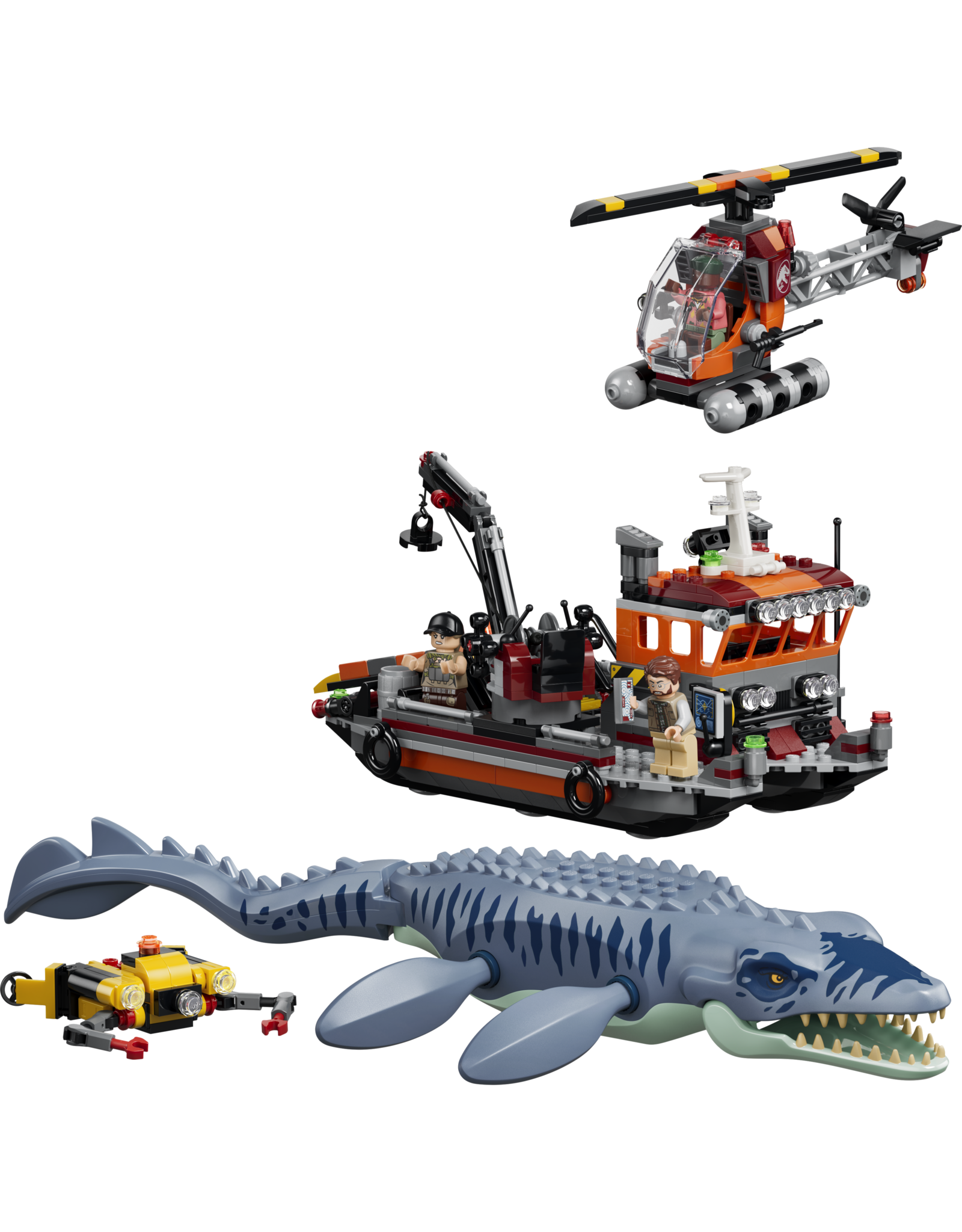 LEGO Jurassic World 77983 Mosasaurus Dinosaur Boat Attack