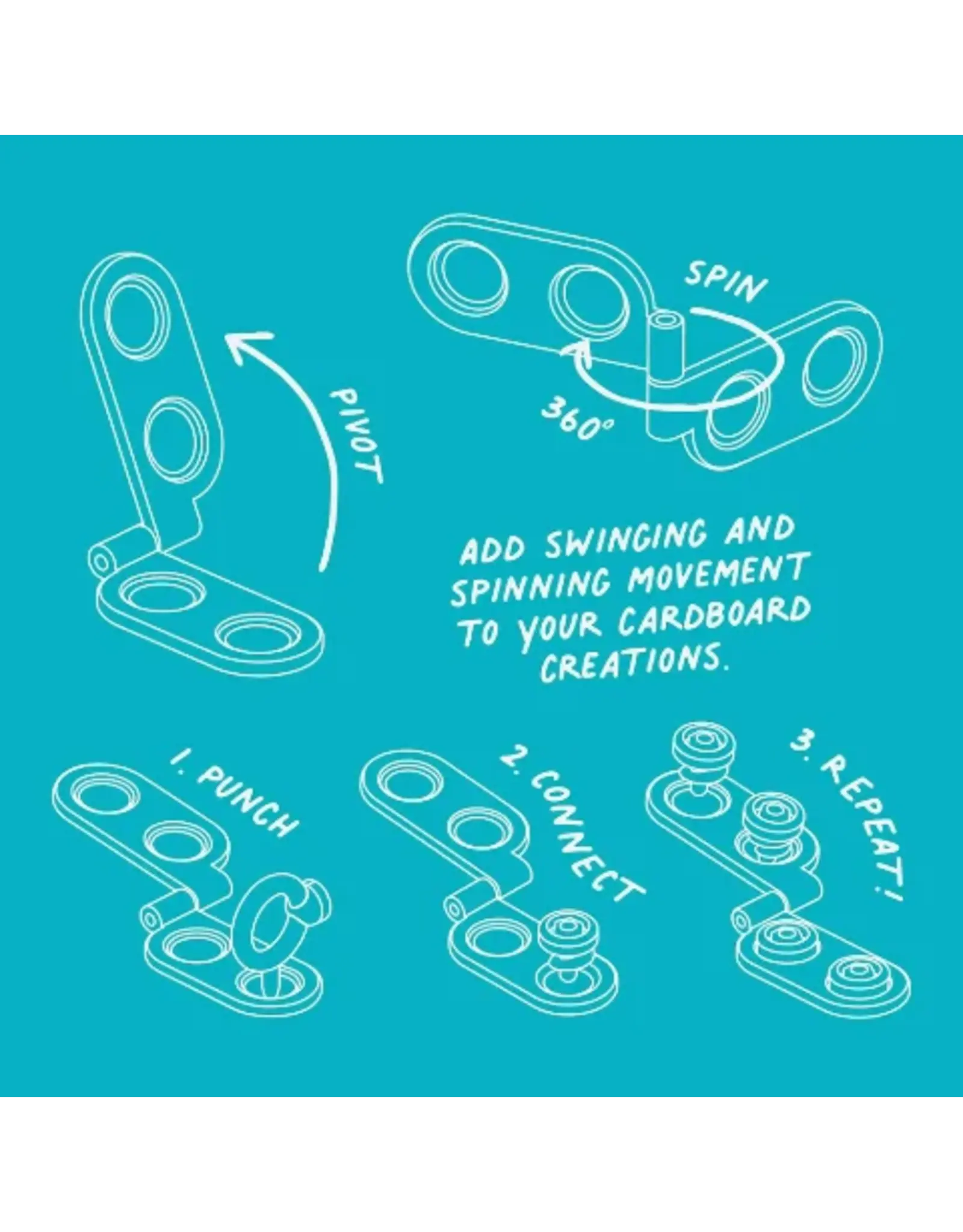 Makedo - Spin-Hinge - 6 Pieces