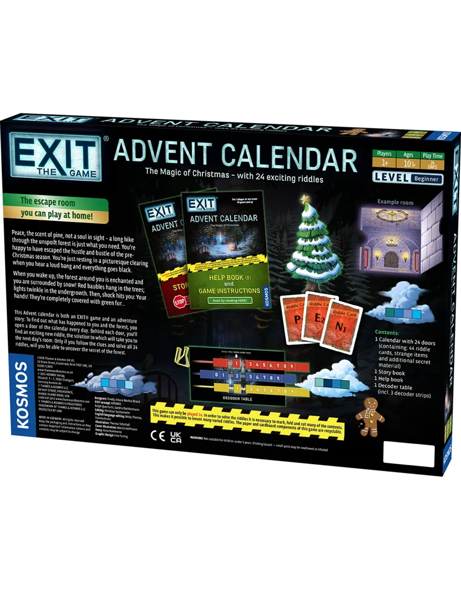 Thames & Kosmos EXIT: The Game - Advent Calendar - The Magic of Christmas