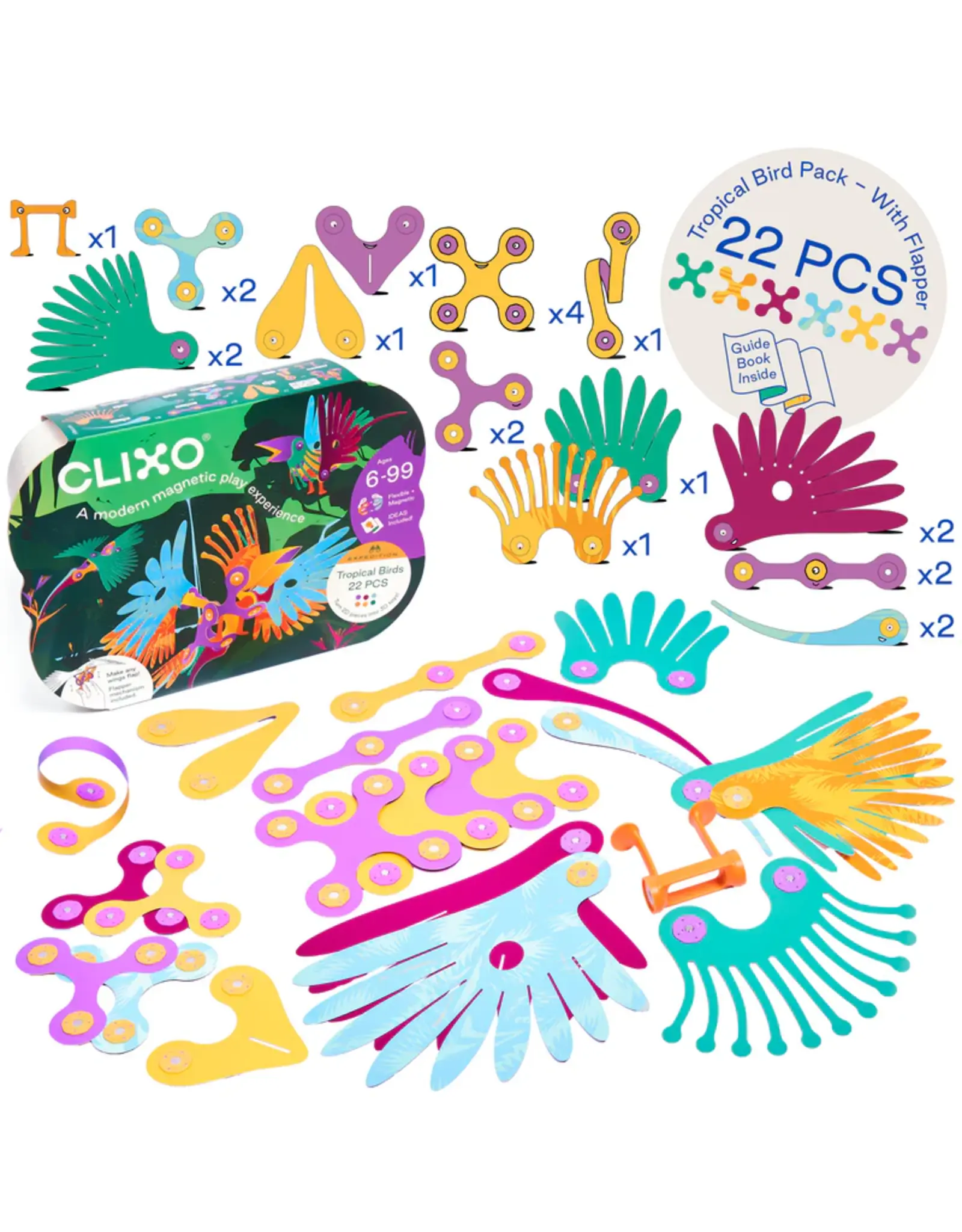 Clixo Clixo Tropical Birds Pack