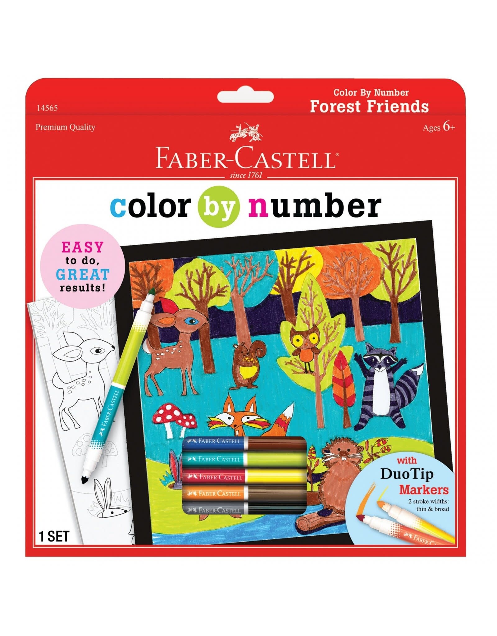 Faber-Castell Color By Number Forest Friends