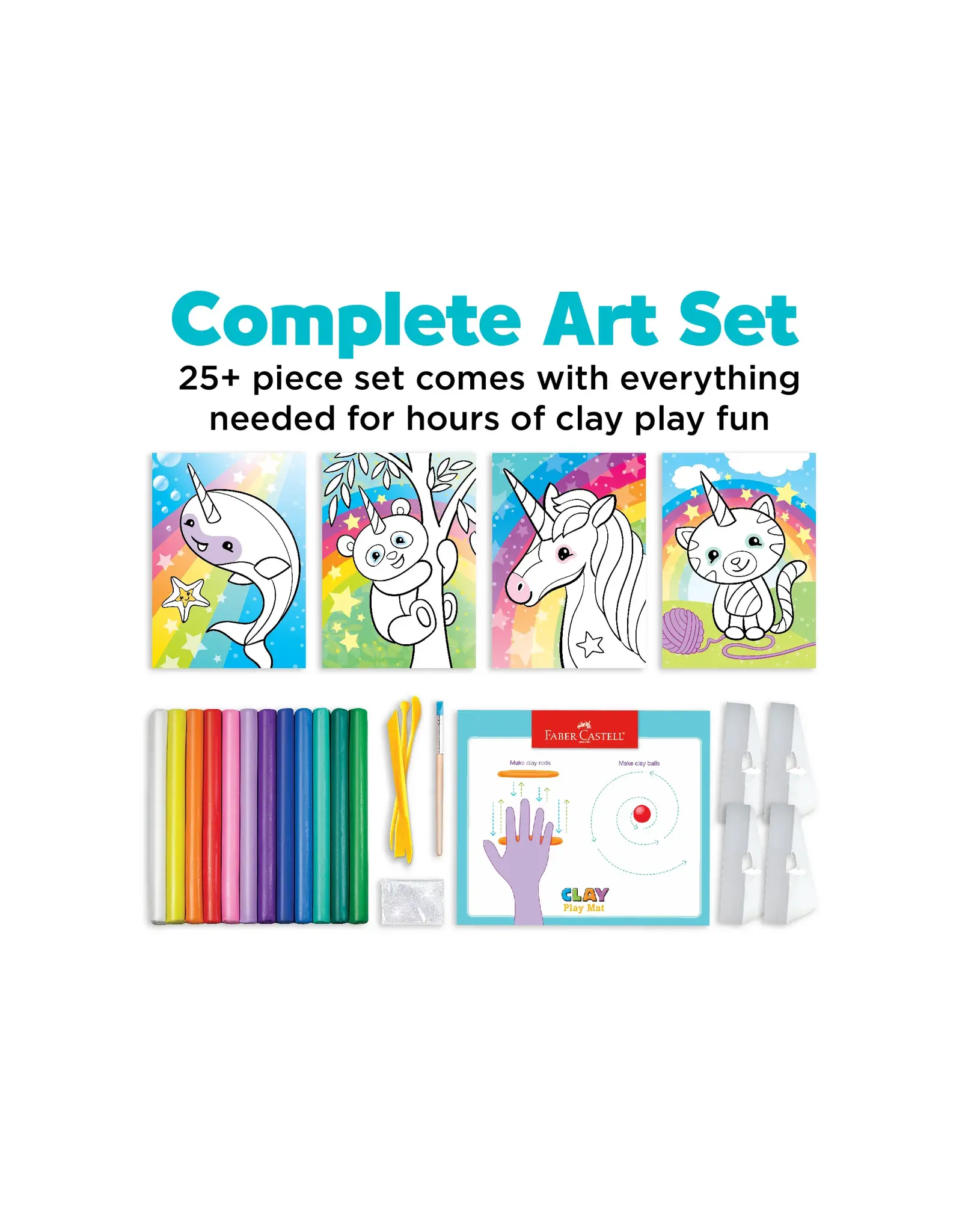 Faber-Castell Do Art Coloring with Clay Unicorn & Friends