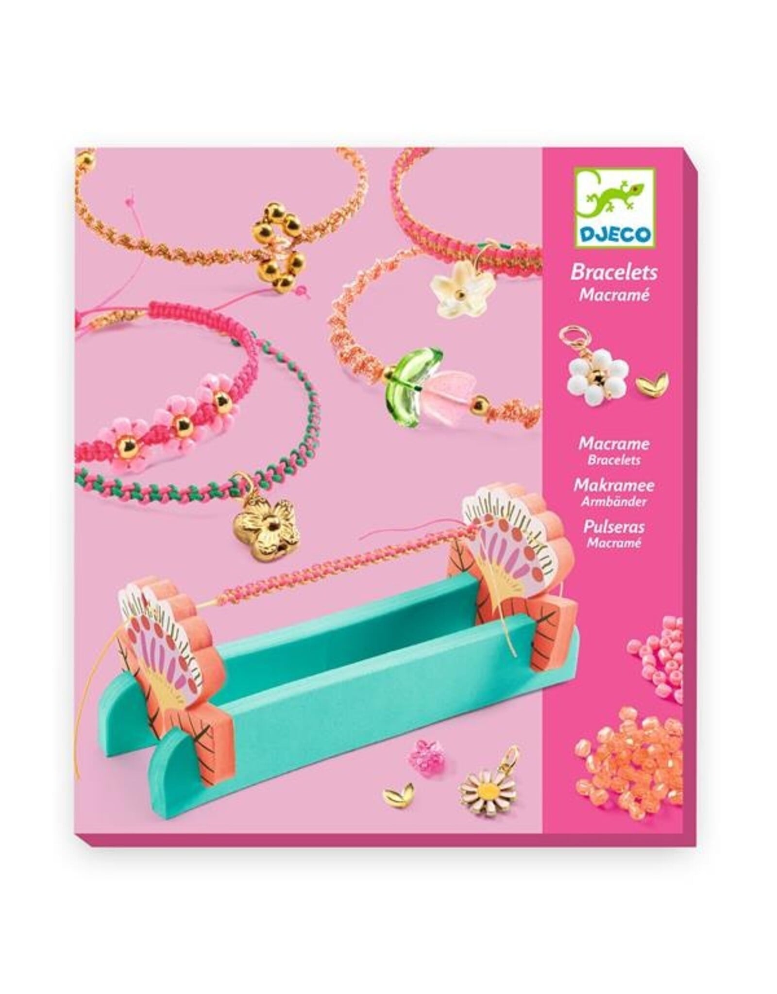 Djeco Macrame  Pink Bracelets