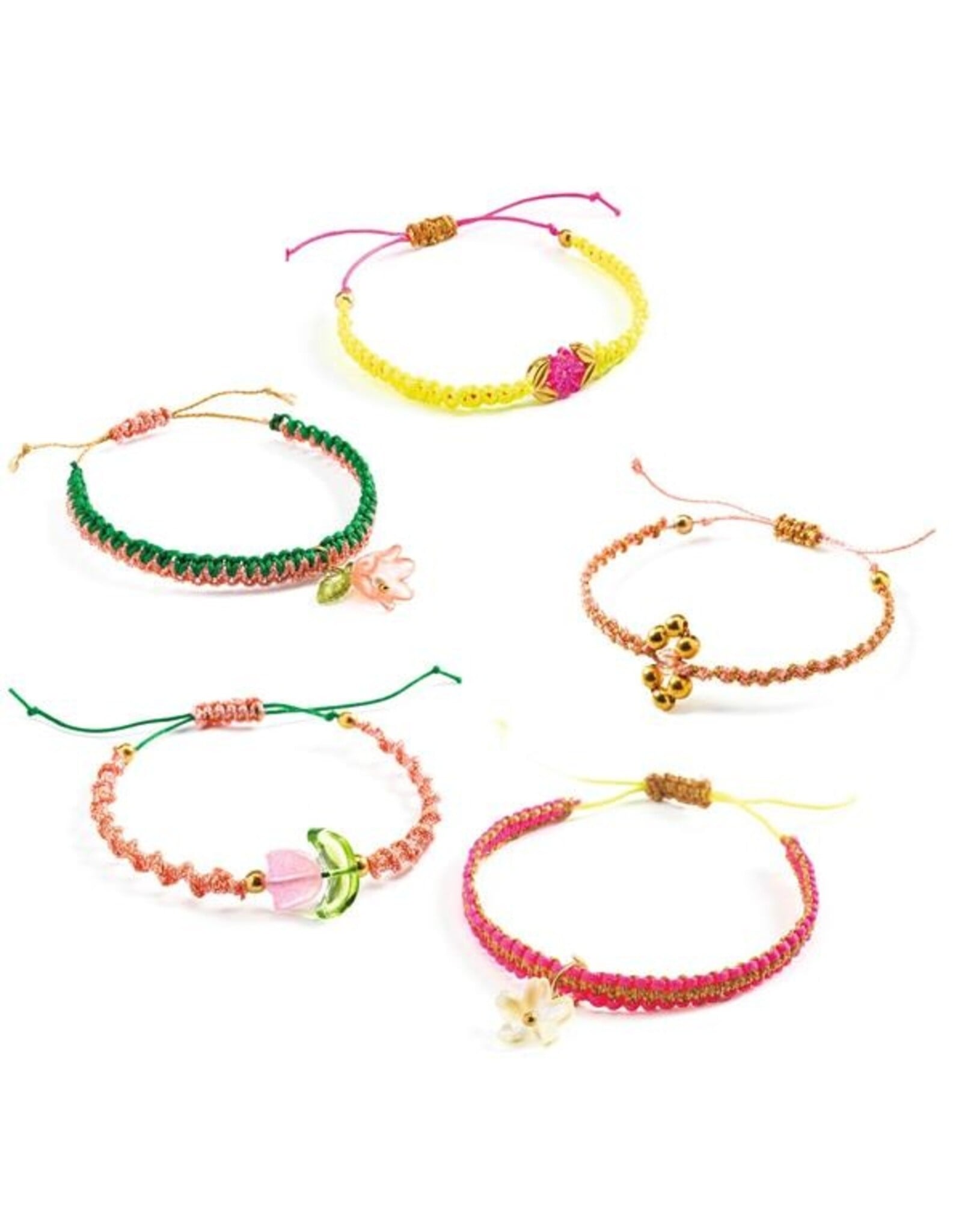 Djeco Macrame  Pink Bracelets