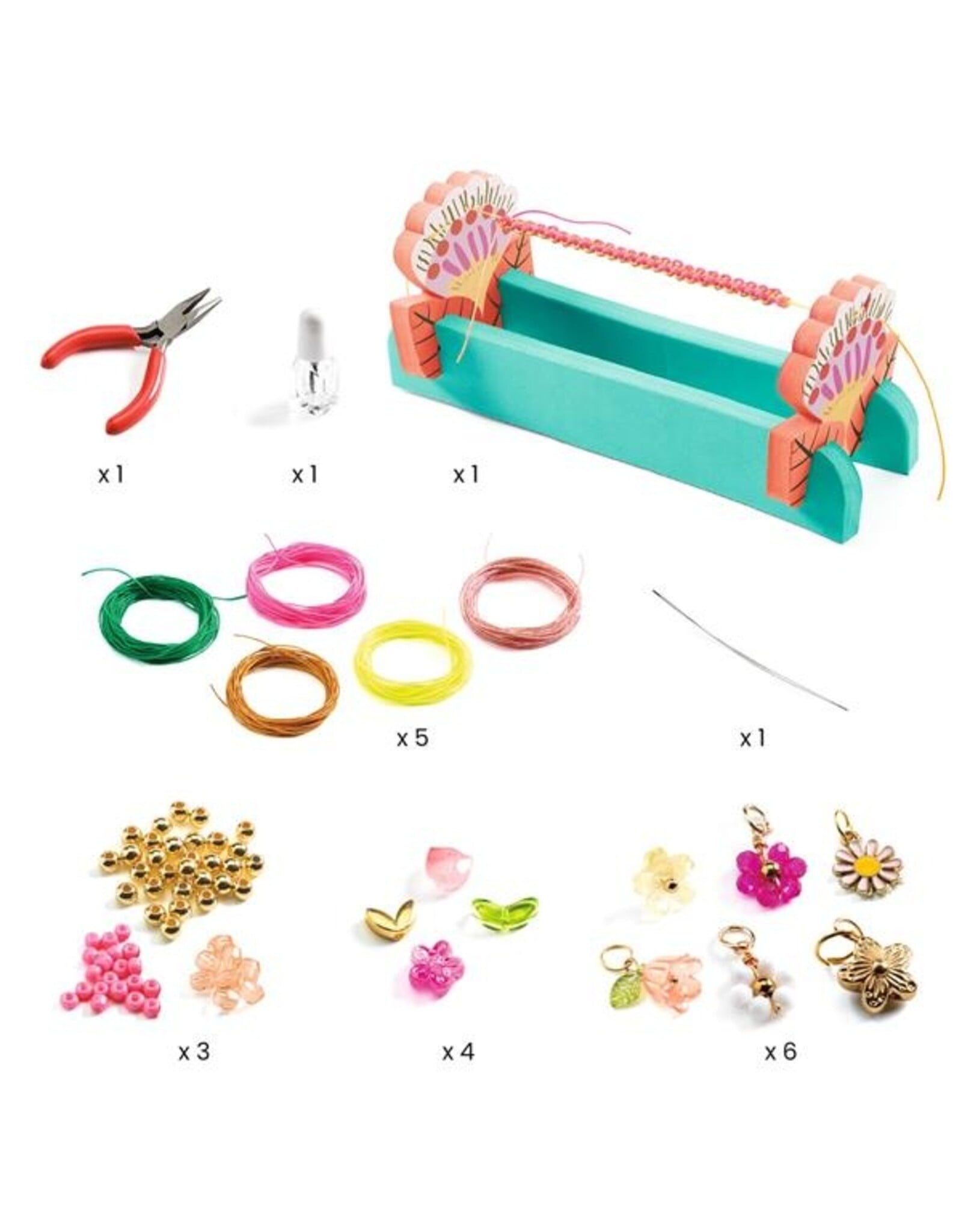 Djeco Macrame  Pink Bracelets