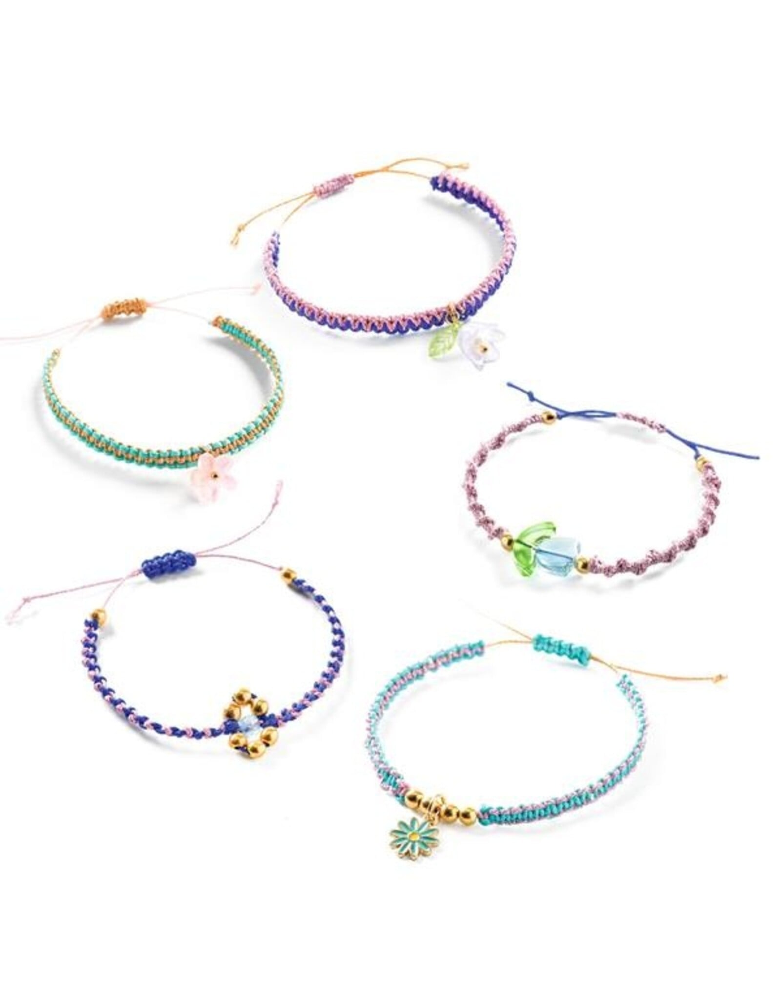 Djeco Macrame Blue Bracelets