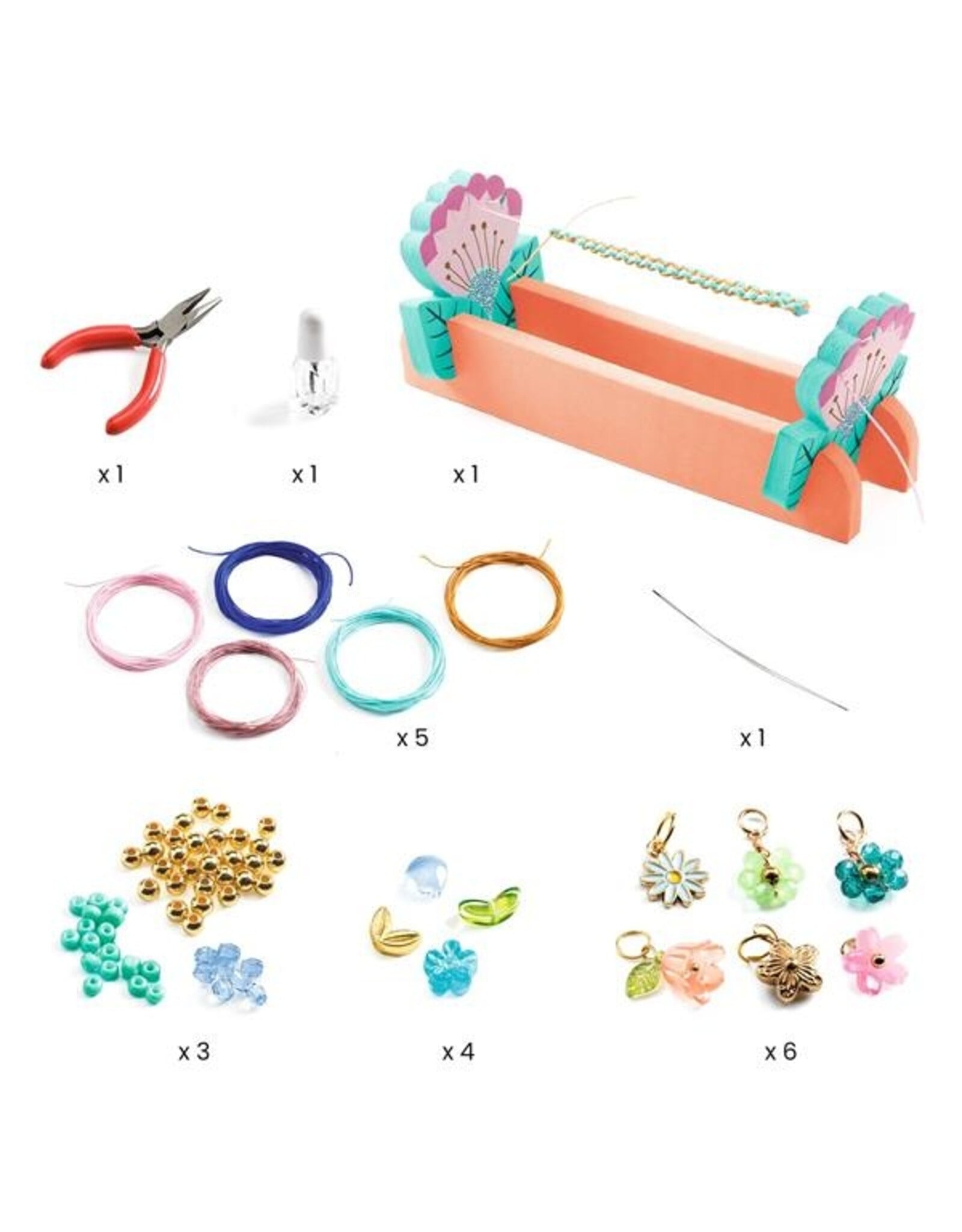 Djeco Macrame Blue Bracelets