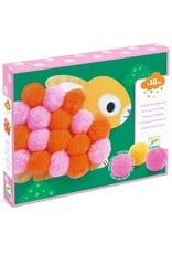 Djeco Animals and Pom-pom Circles Collage
