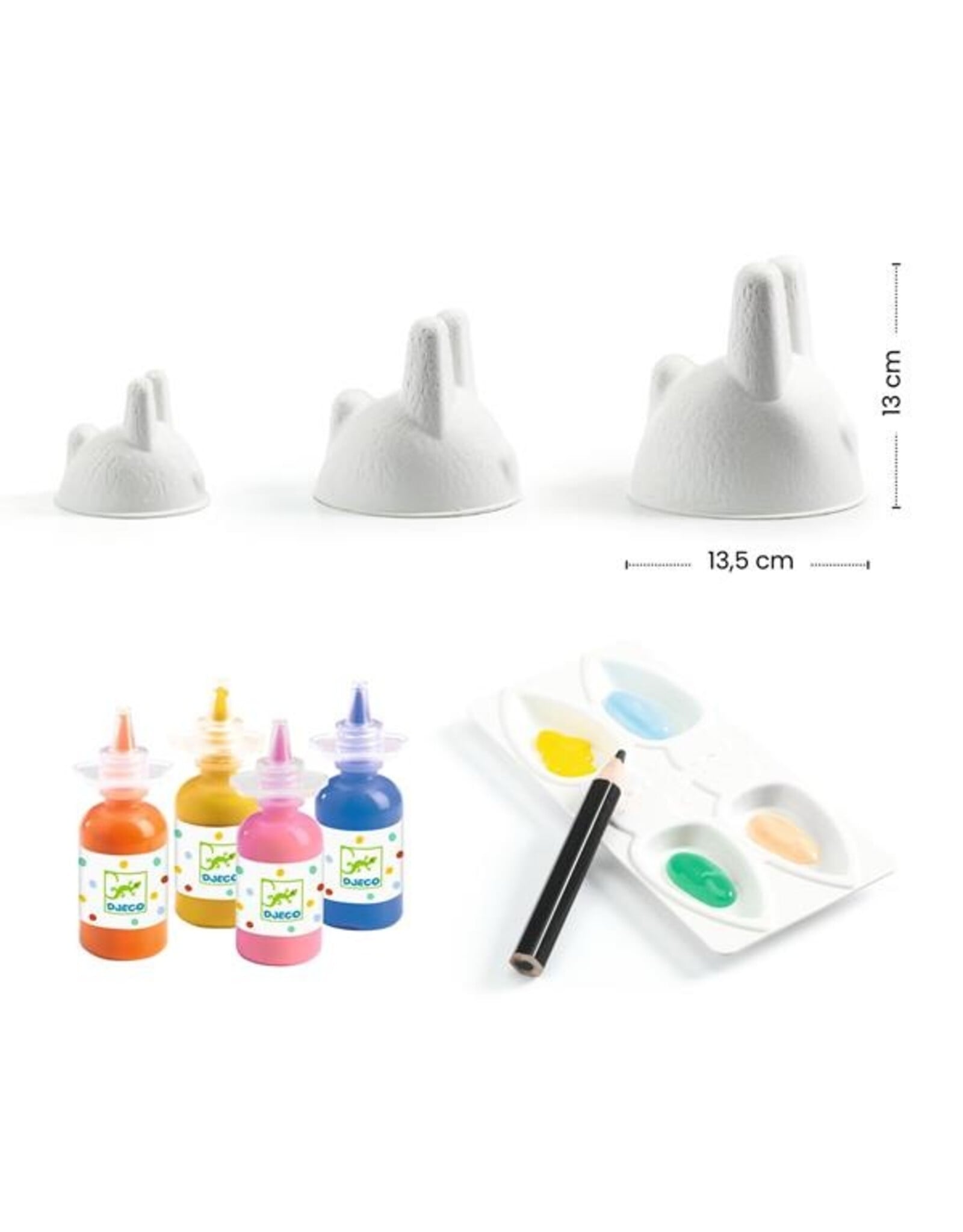 Djeco Bunny Trio Finger Painting