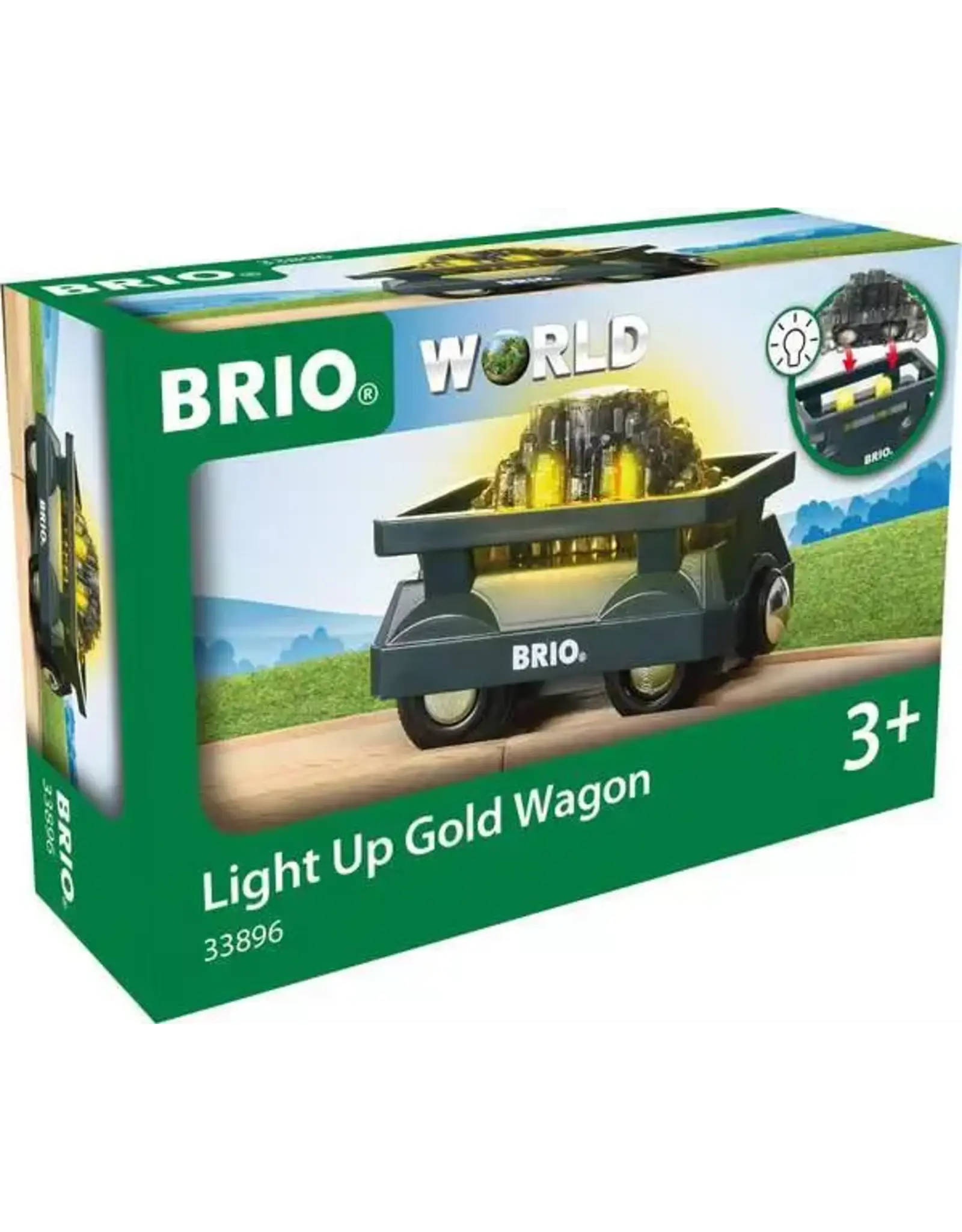 Brio Light Up Gold Wagon