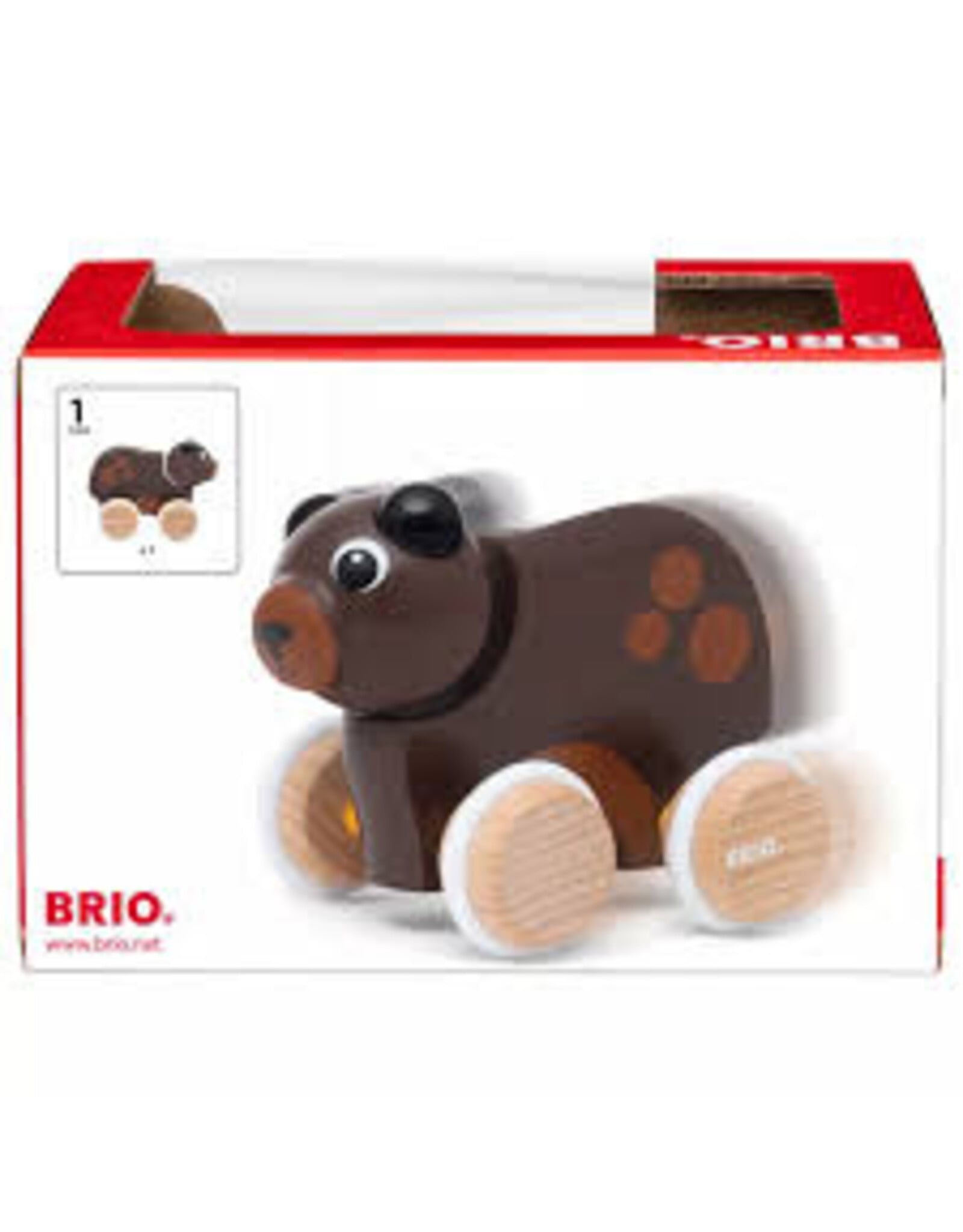 Brio Push Along Bear
