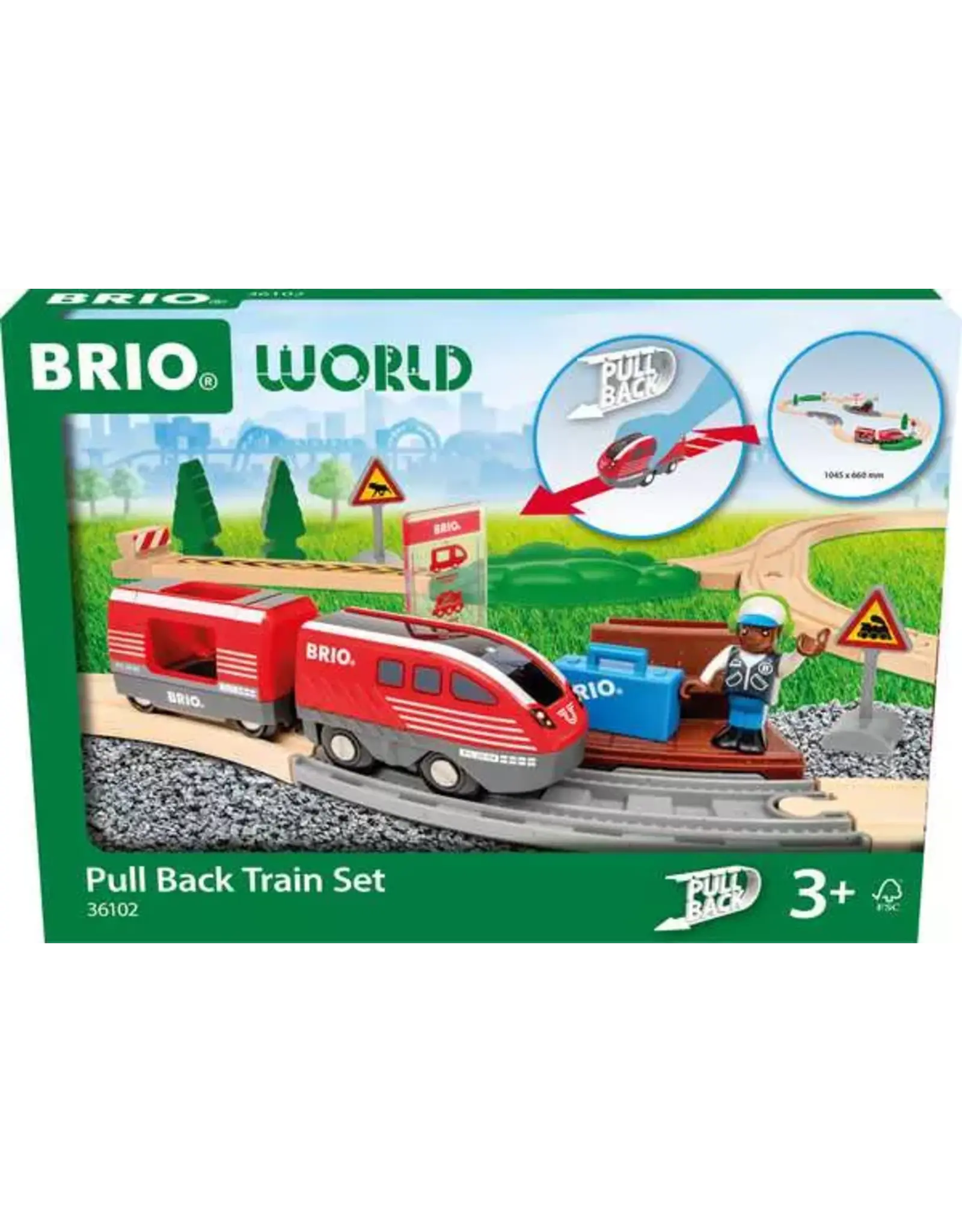 Brio Pull Back Train Set