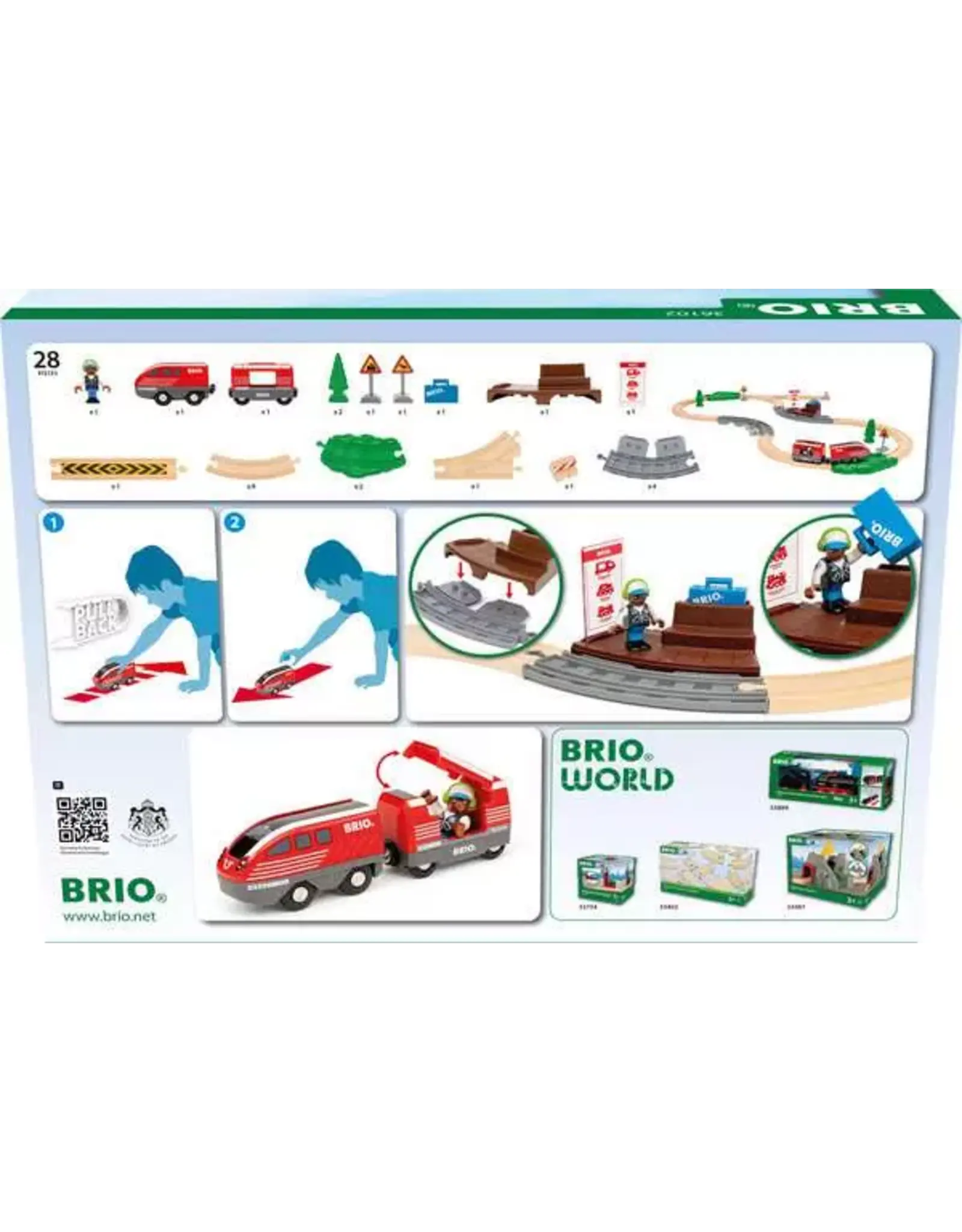 Brio Pull Back Train Set