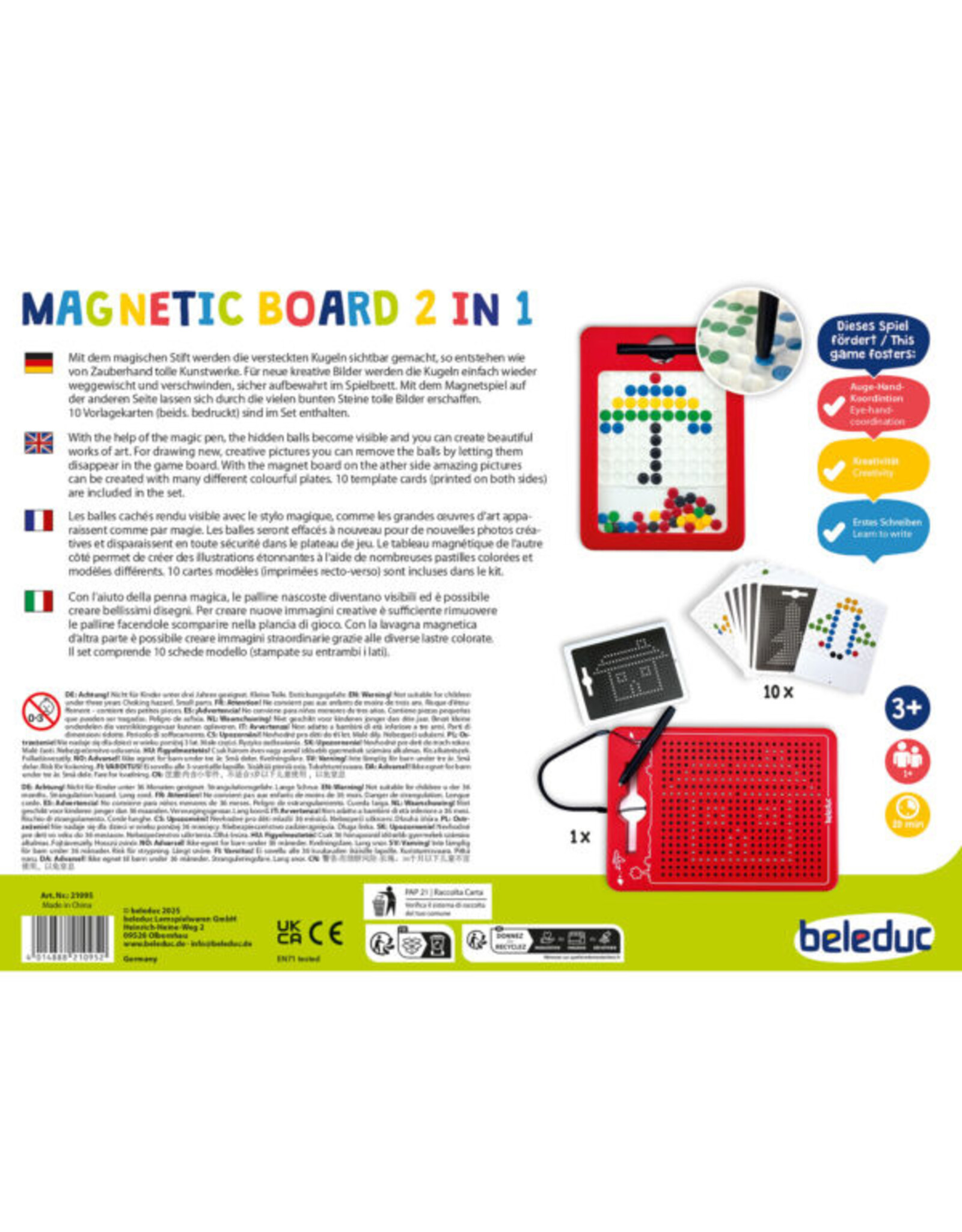 Beleduc Magnetic Board 2-In-1
