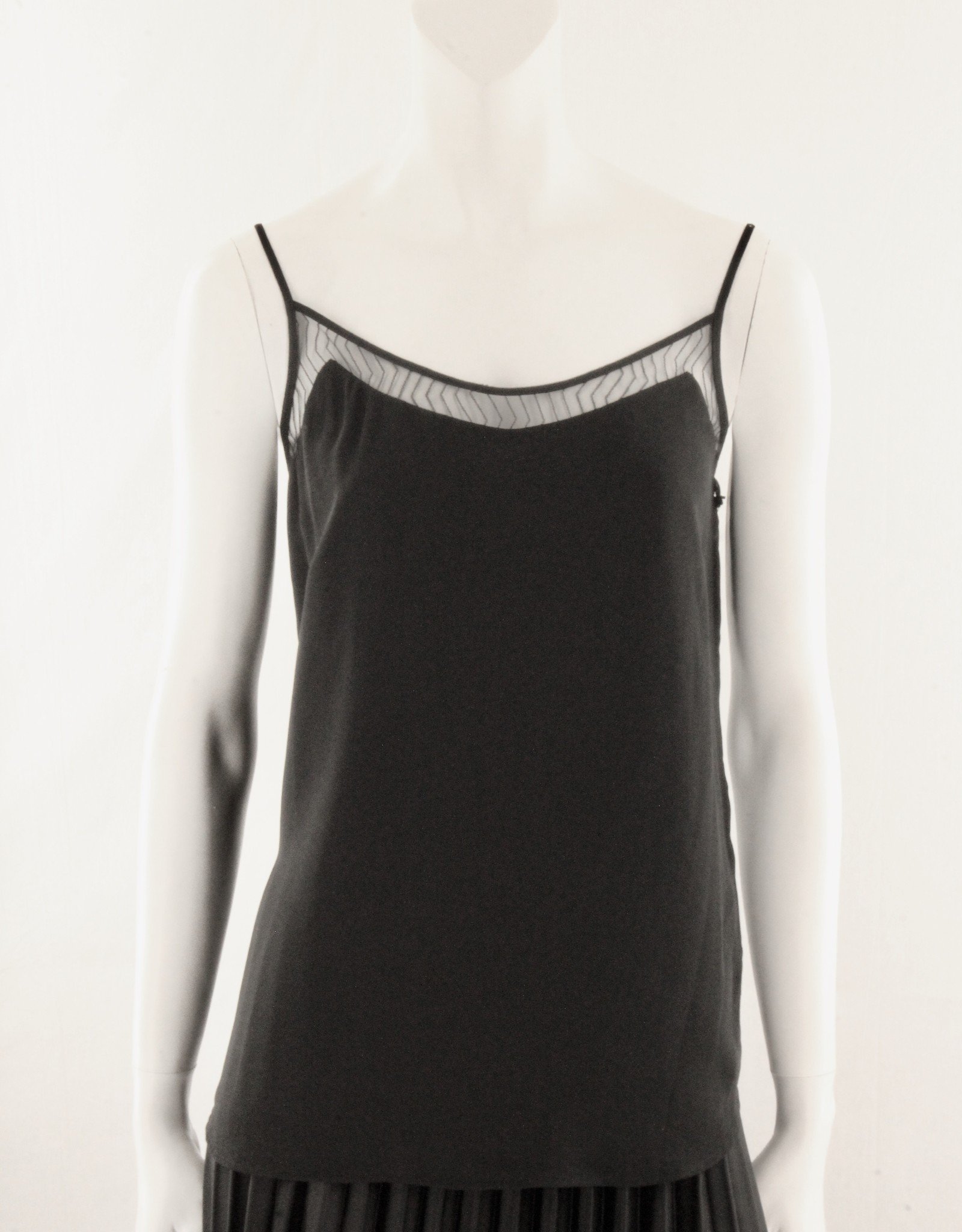 Black Tape CLEARANCE: Double Layer Lace Trim Camisole