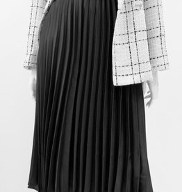 CLEARANCE: Satin Pleated Skirt