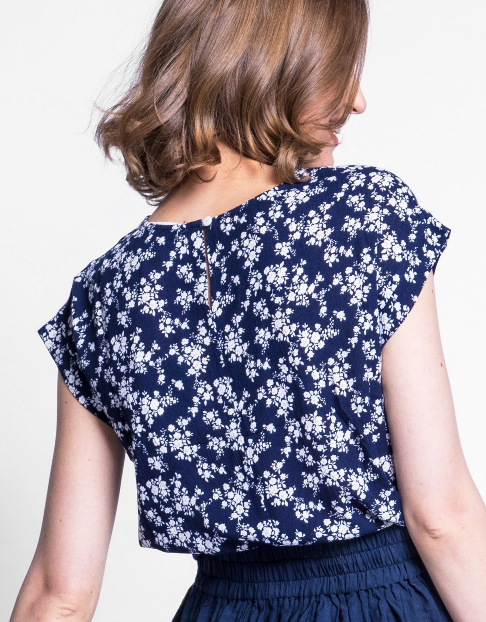Pink Martini CLEARANCE: Floral Boatneck Top