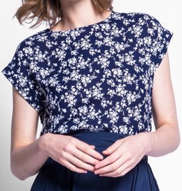 Pink Martini CLEARANCE: Floral Boatneck Top