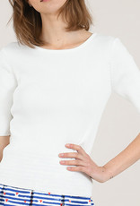 Molly Bracken CLEARANCE: Ribbed Bow Back Sweater Top
