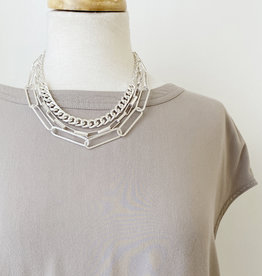 Caracol Chain Link Trio Necklace