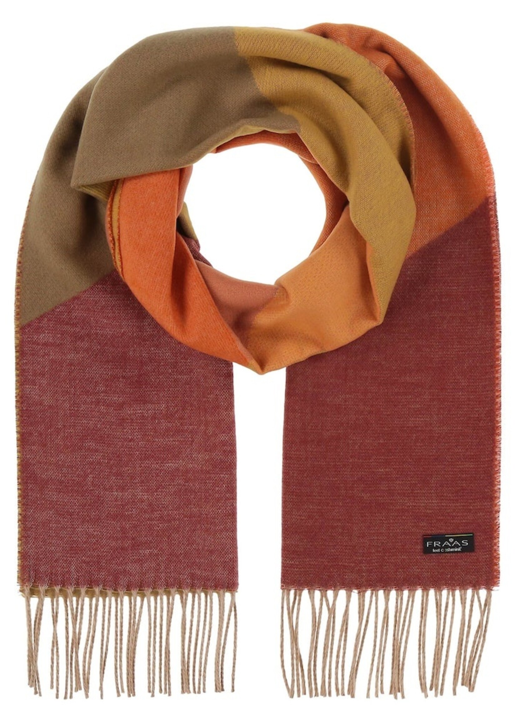 Chevron Colour Block Cashmink Scarf