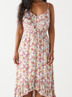 Dex Ruffle Hem Floral Dress