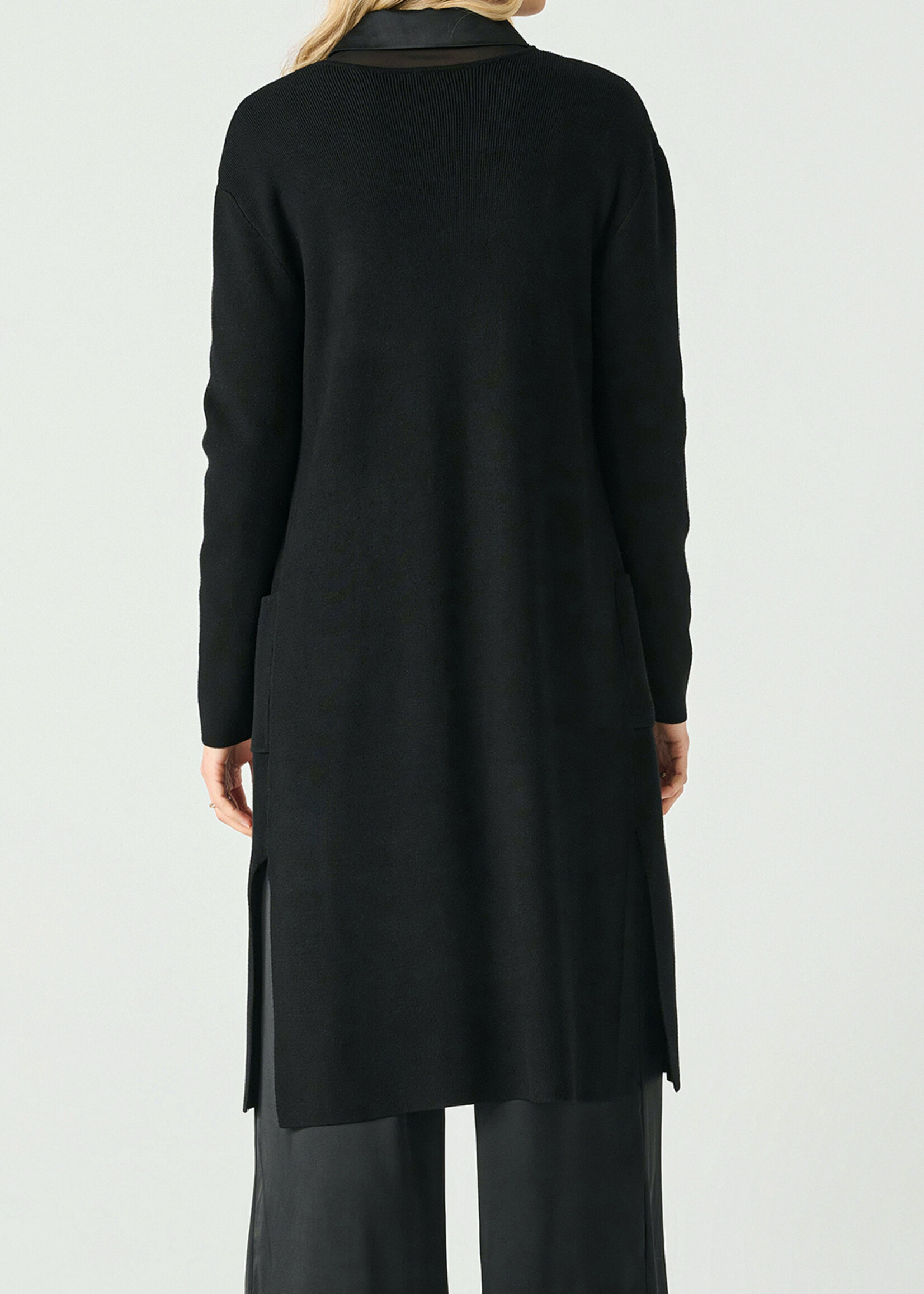 Black Tape Longline Cardigan