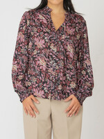 Black Tape CLEARANCE: Floral Tie Blouse