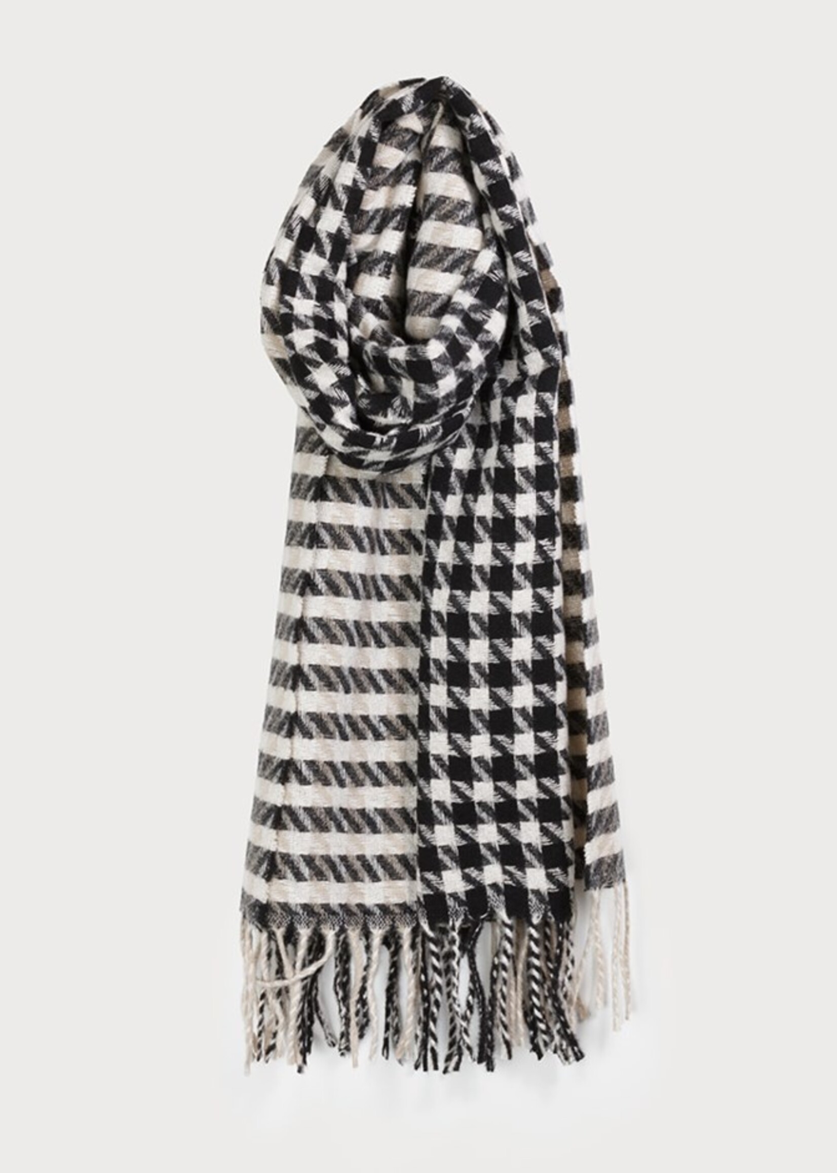Reversible Houndstooth Pattern Scarf