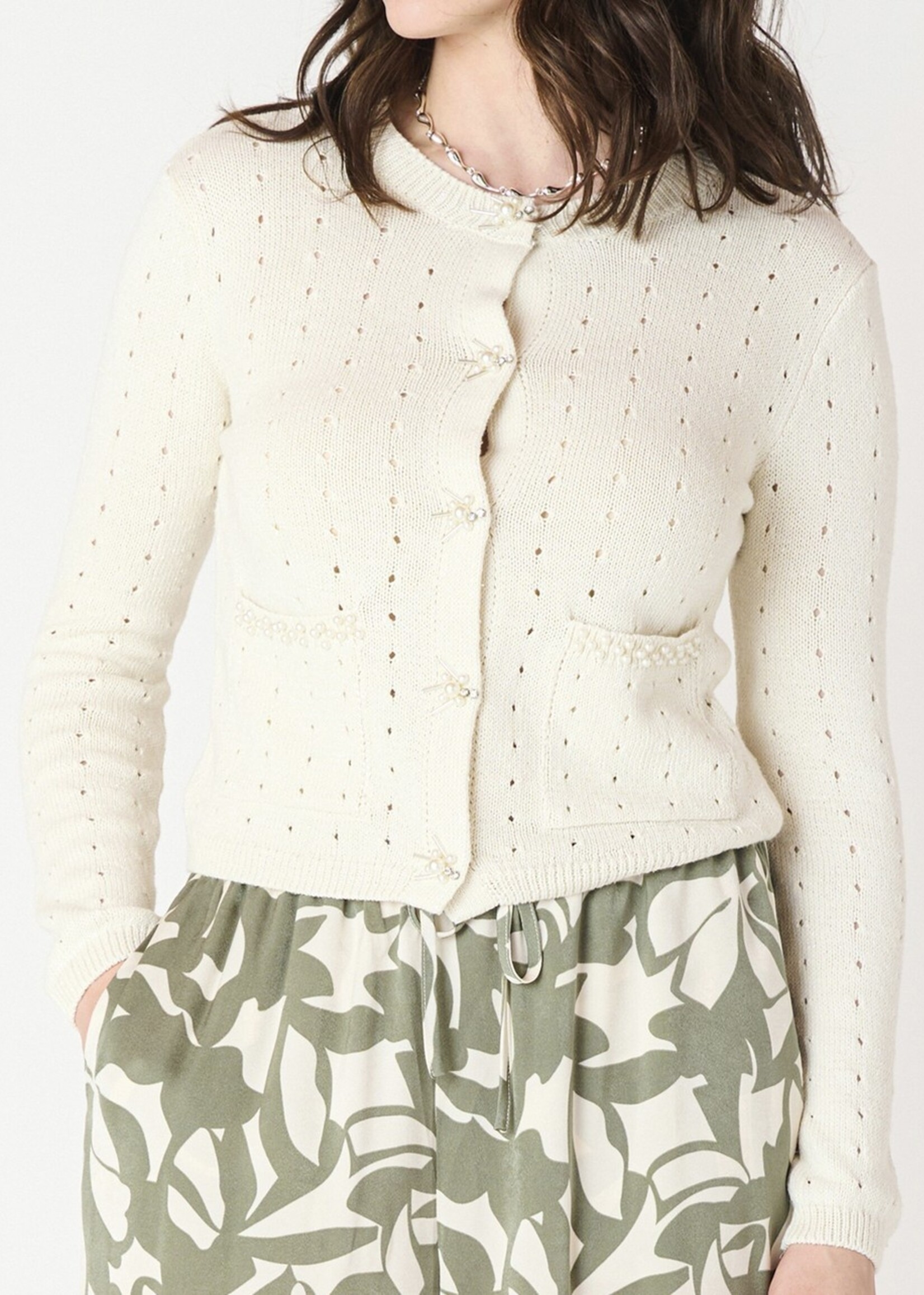 Black Tape CLEARANCE: Pointelle Cardigan