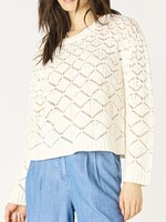 Dex Clearance Pointelle Scoopneck Pullover