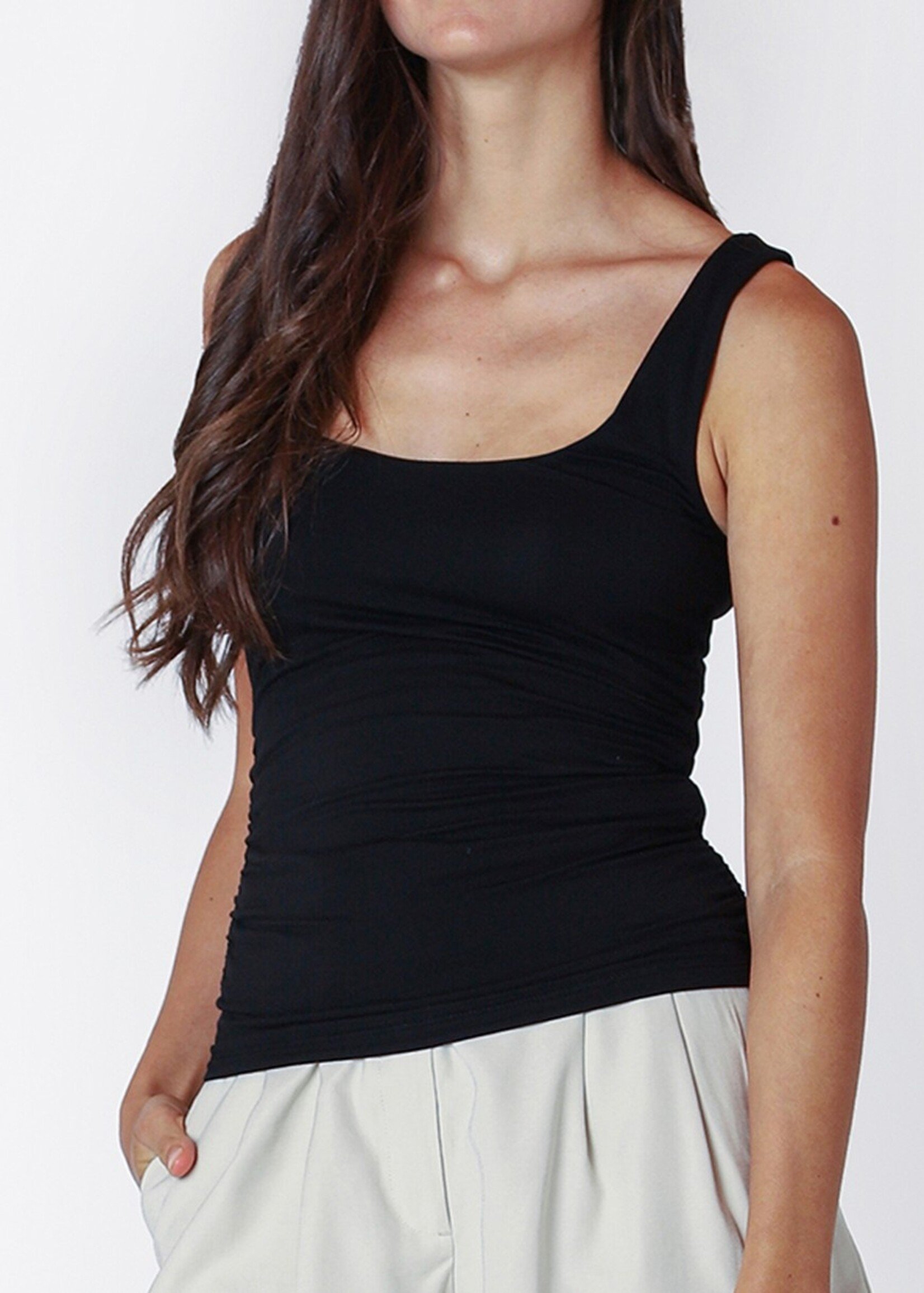 Black Tape CLEARANCE: Square Neck Tank Top