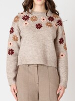 Floral Embroidered Pullover