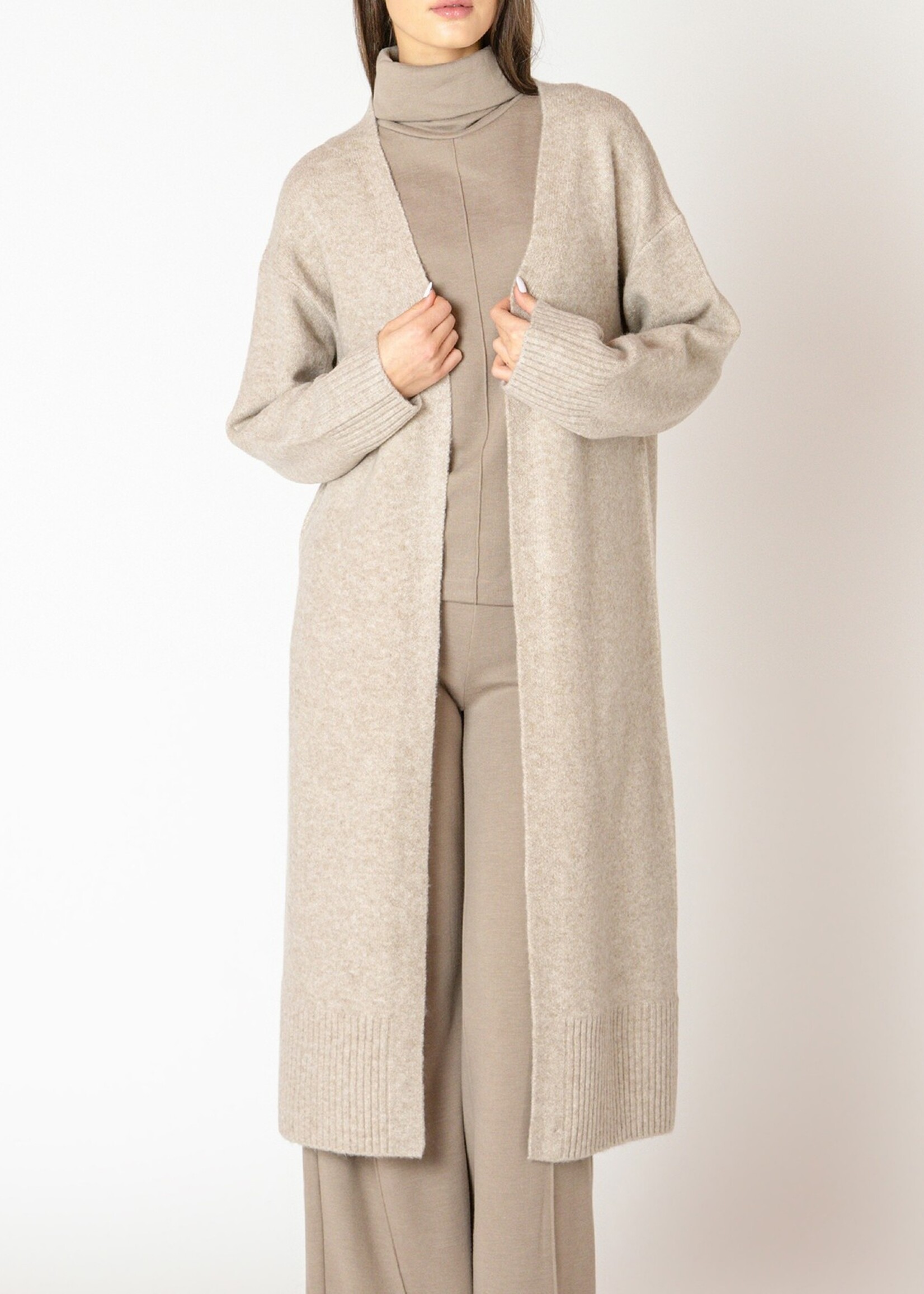 Melange Long Cardigan