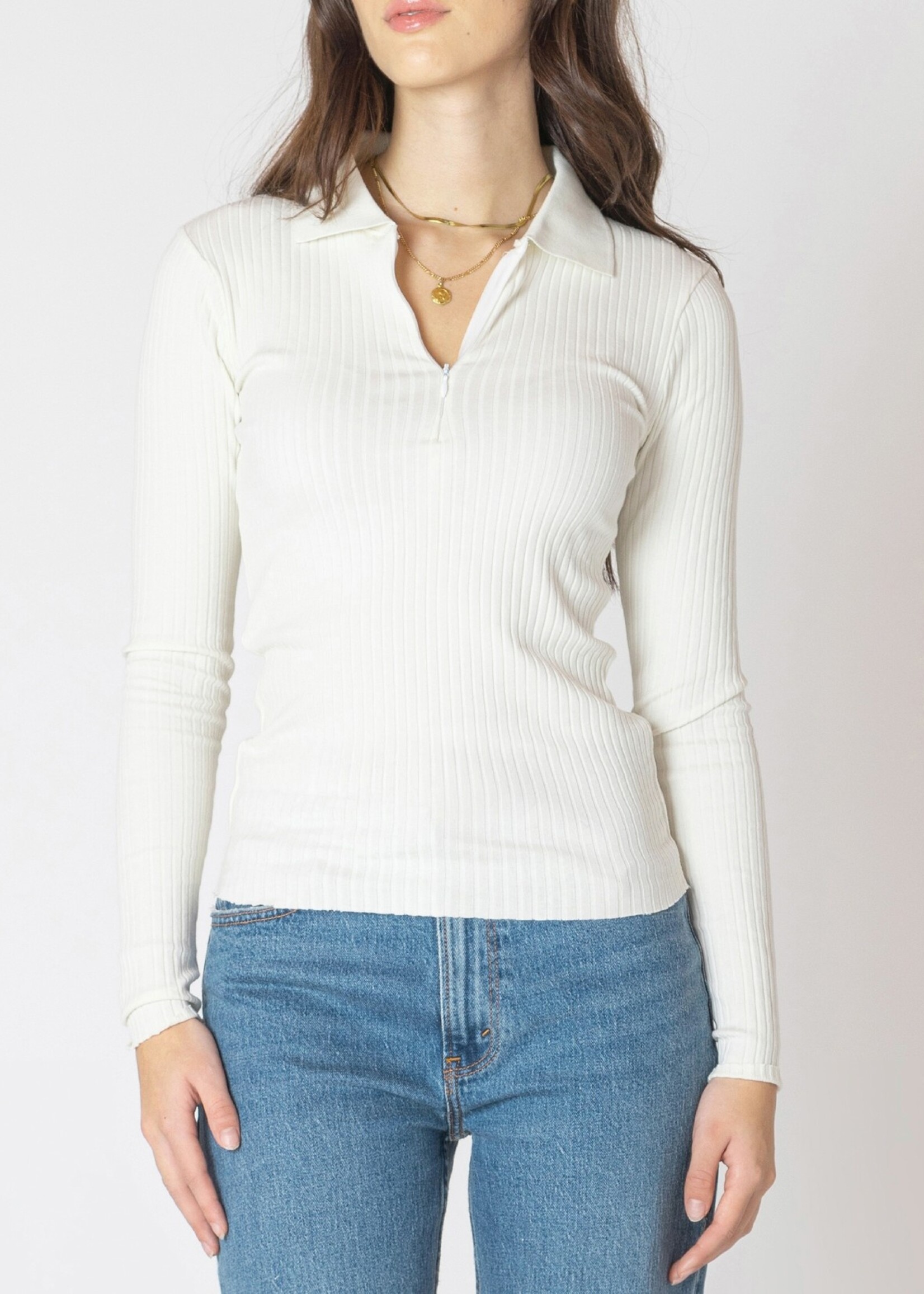 CLEARANCE: Quarter Zip Longsleeve Top