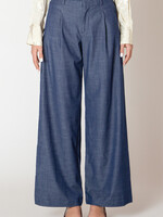 Wide Leg Denim Trouser