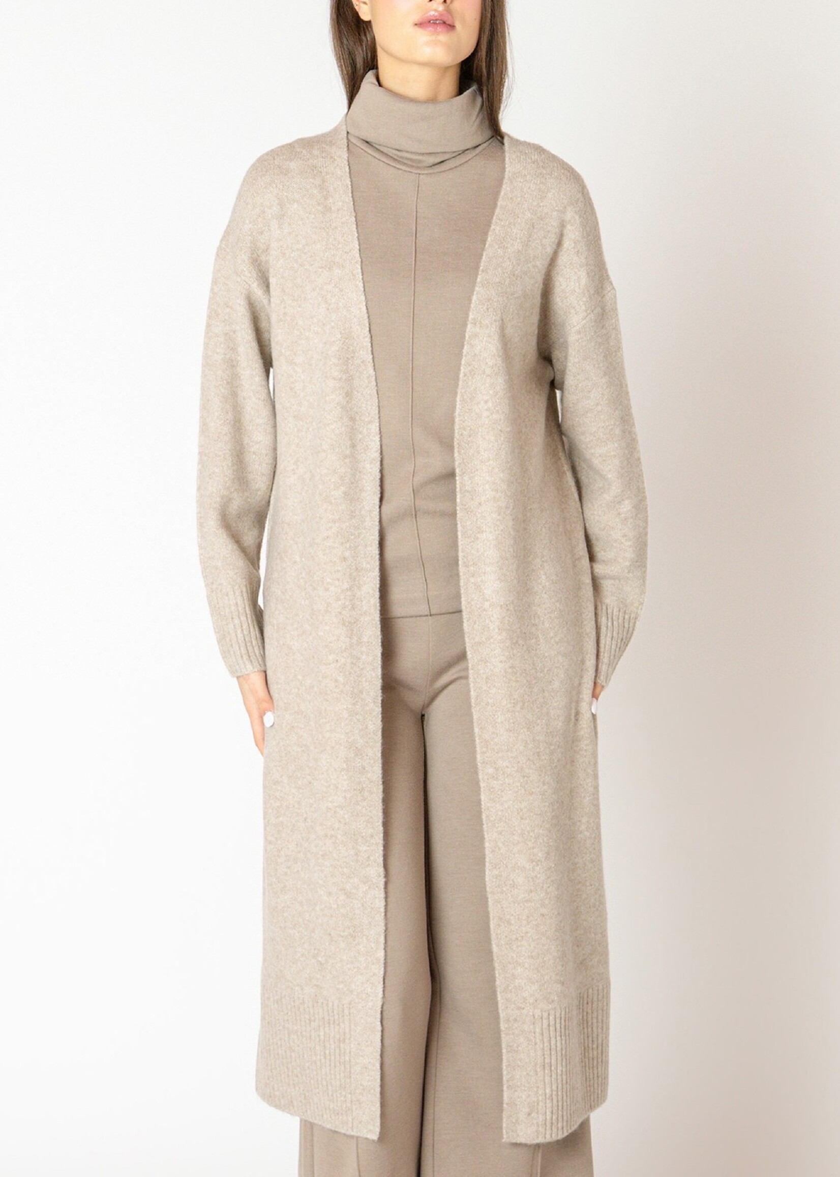 Melange Long Cardigan