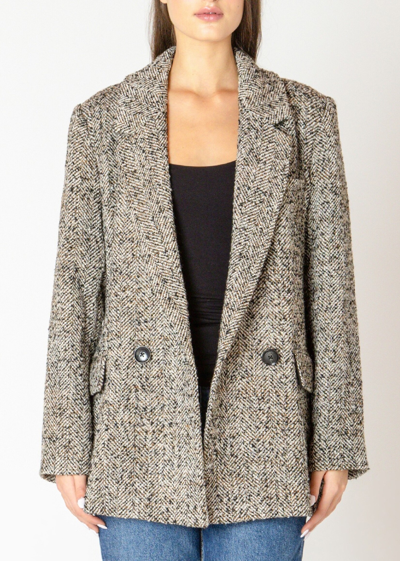 Black Tape CLEARANCE: Herringbone Blazer