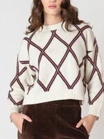 Diamond Jacquard Pullover
