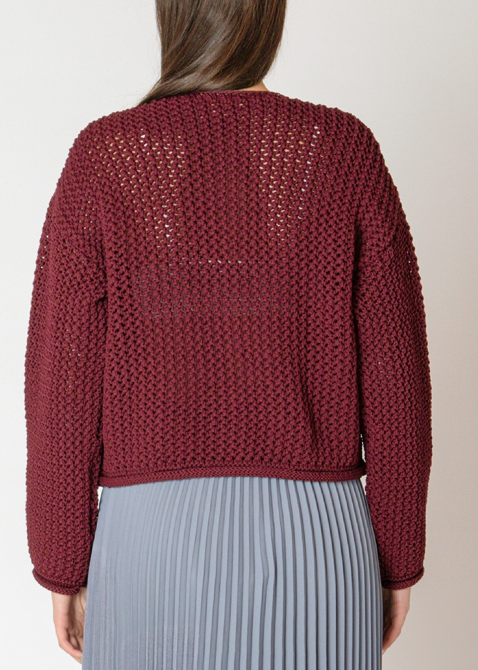 Chunky Button Crochet Cardigan