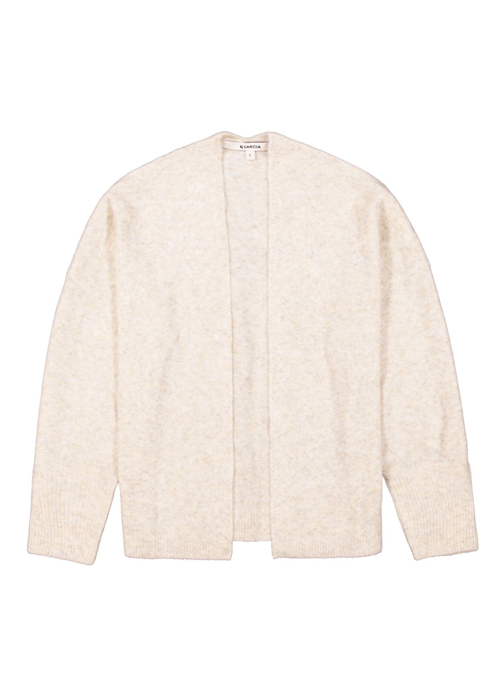 Open Front Melange Cardigan