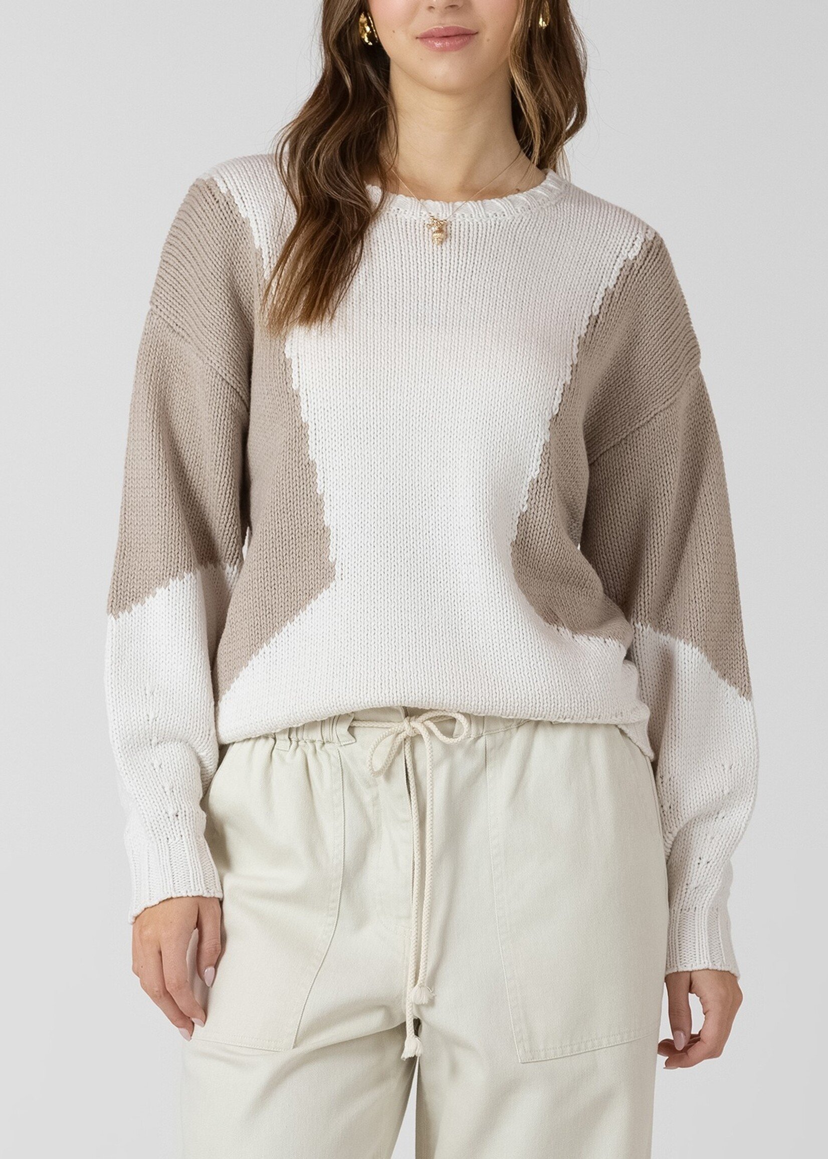 Dex Geometric Pullover Sweater