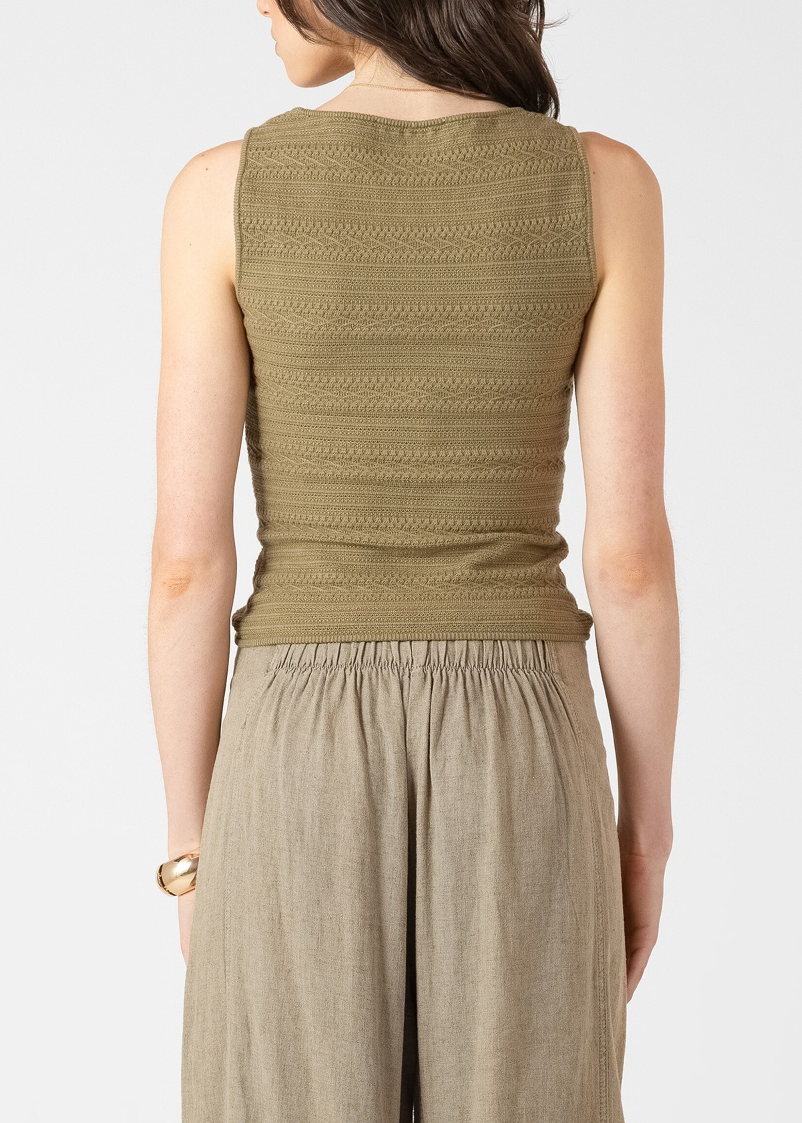 Square-Neck Sweater Tank