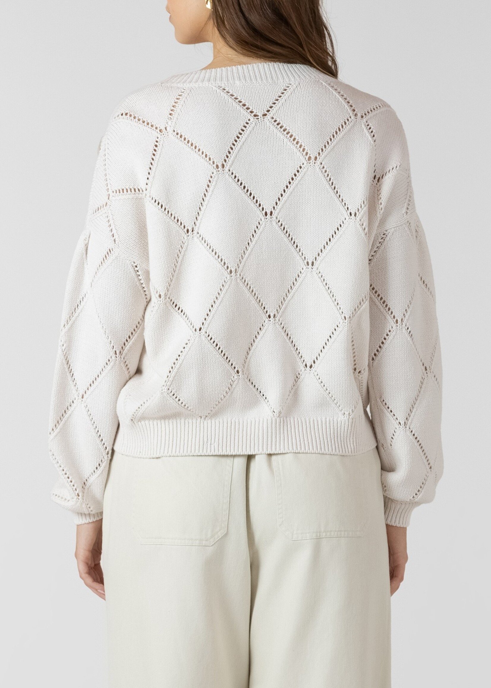 Dex V-neck Floral Embroidered Cardigan