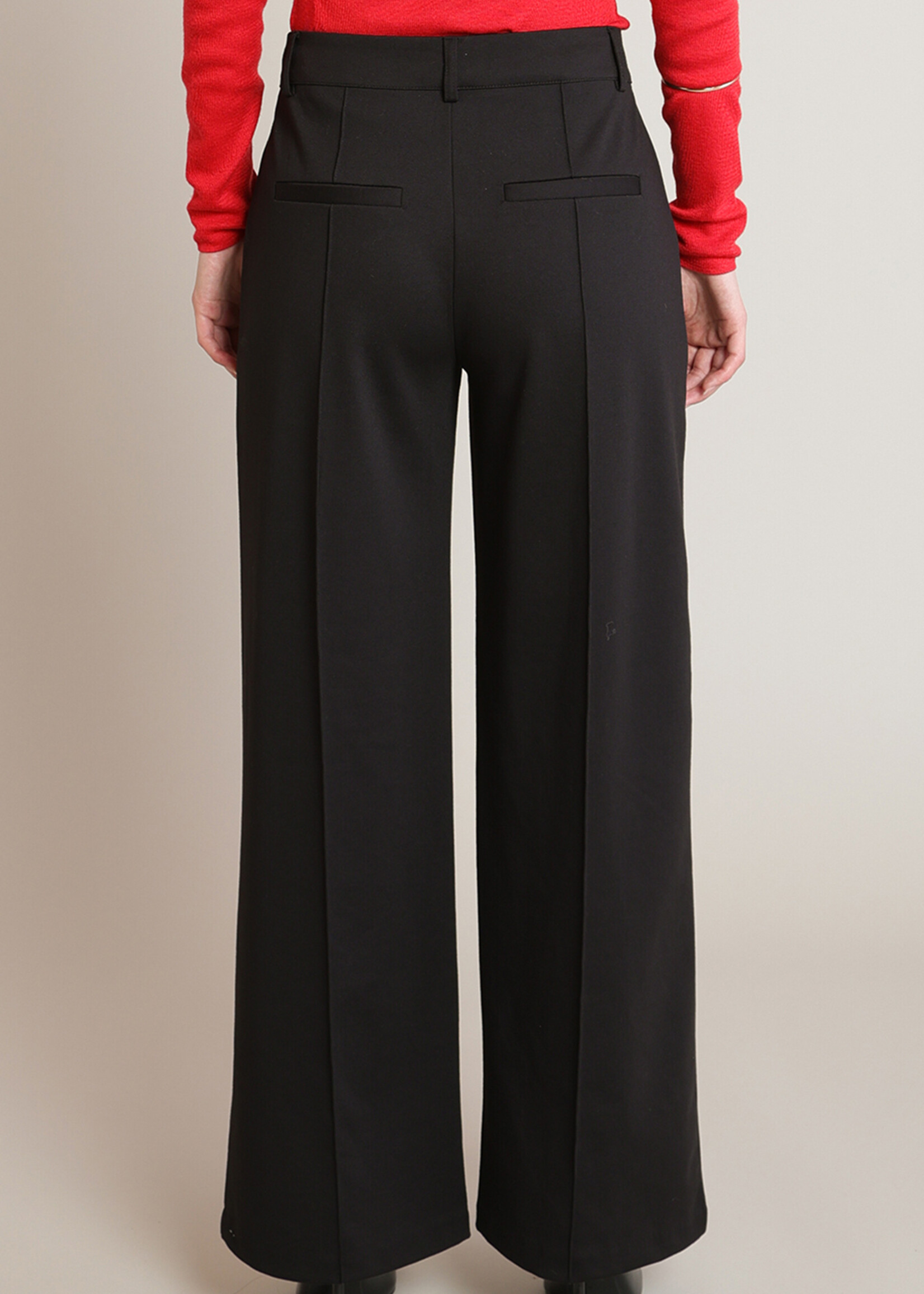 Straight Leg Pintuck Pants
