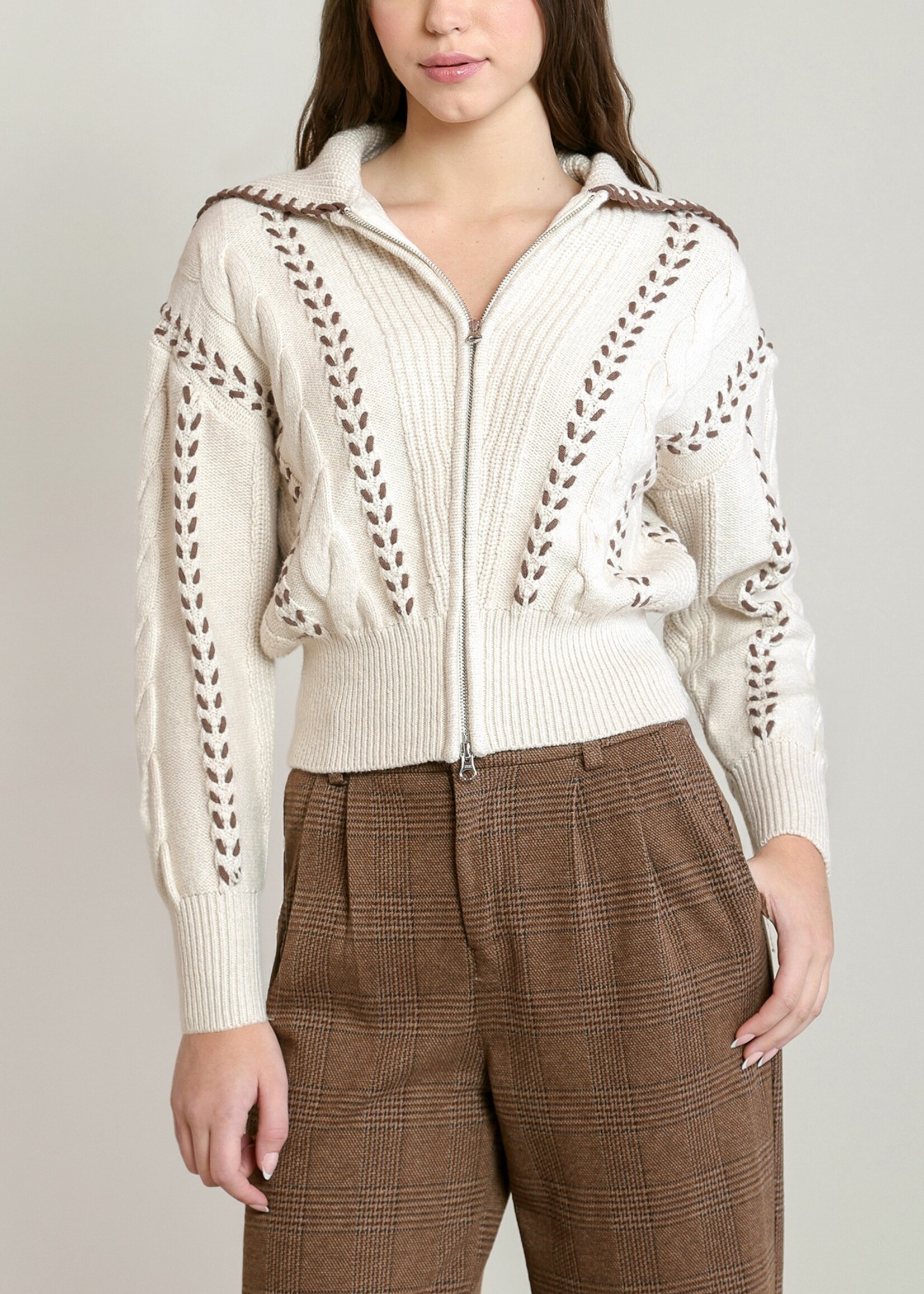 Zip Up Cardigan