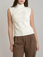 Dex Cable Knit Mockneck Vest