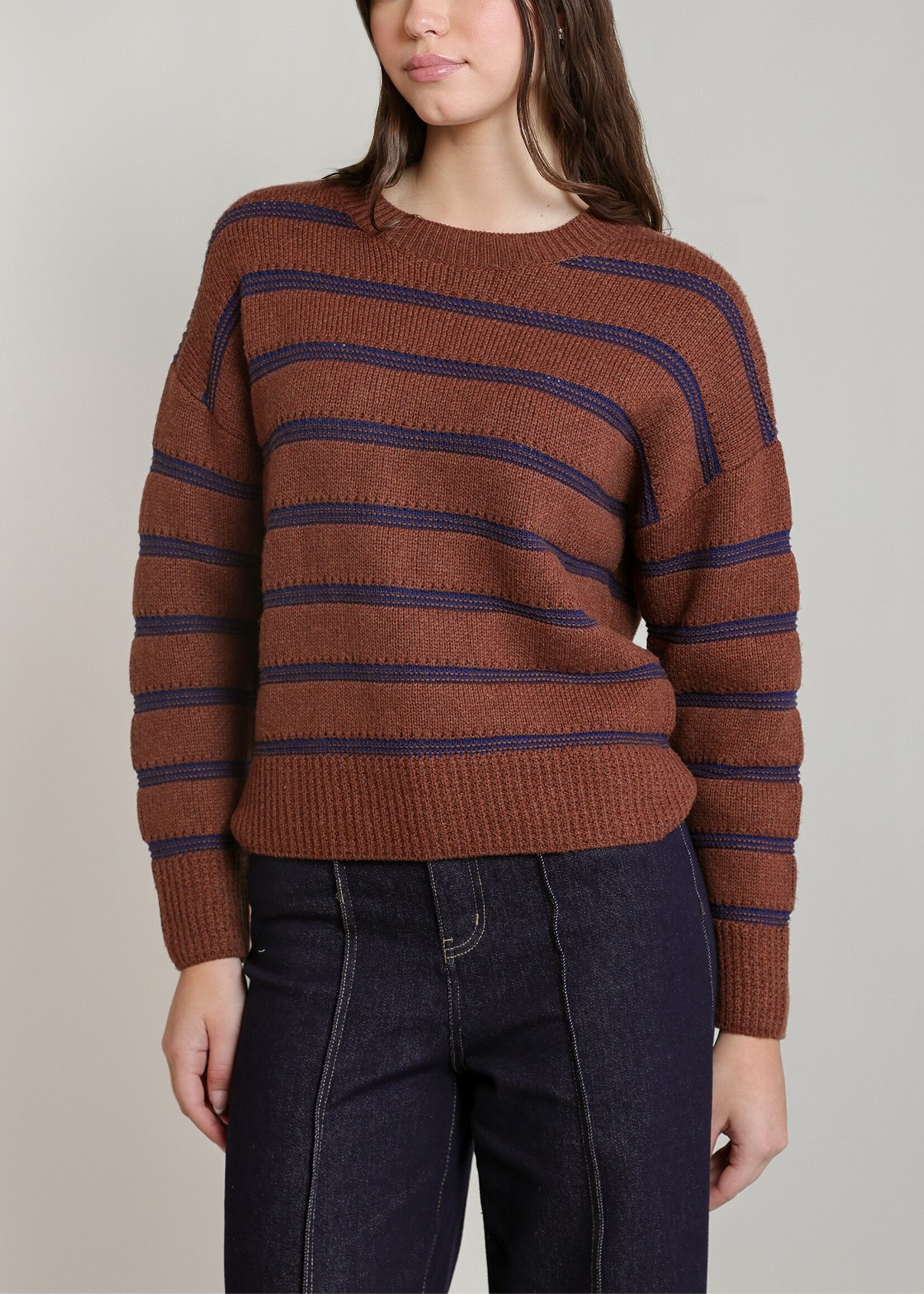 Crewneck Striped Sweater