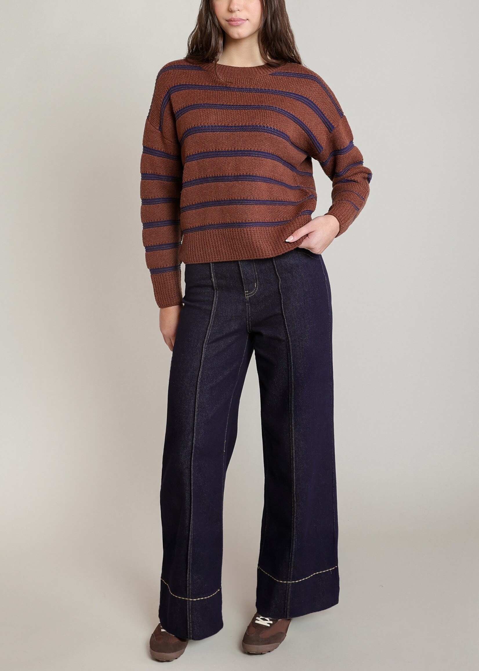 Crewneck Striped Sweater