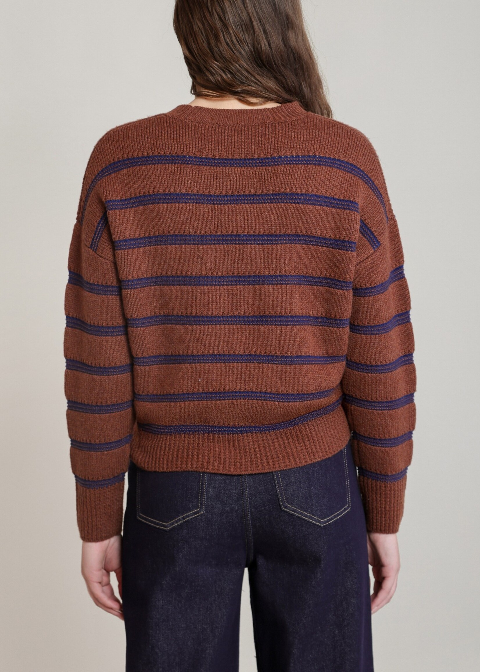 Crewneck Striped Sweater